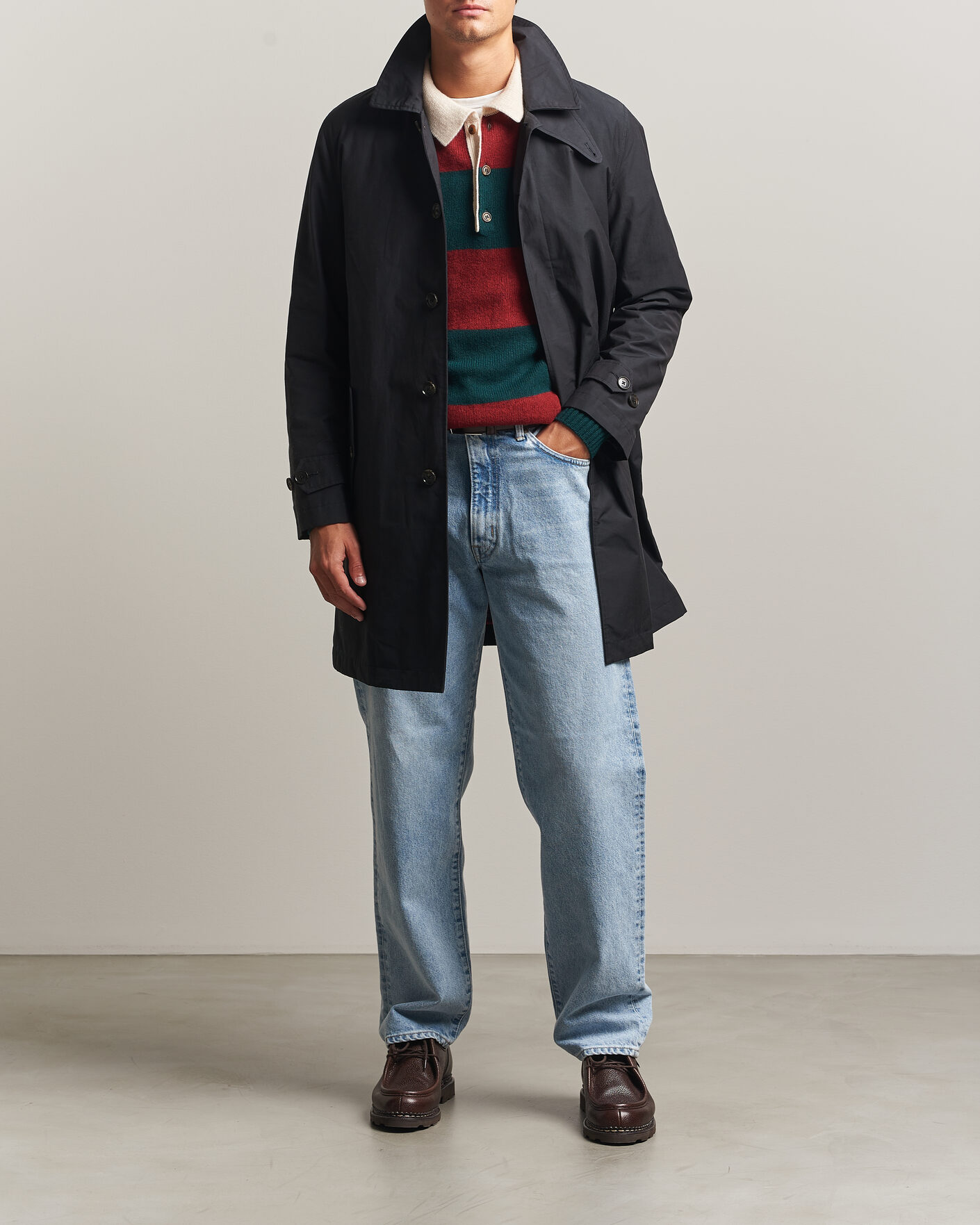 Herre | Jakker | Baracuta | G10 Detachable Cloth Coat Dark Navy