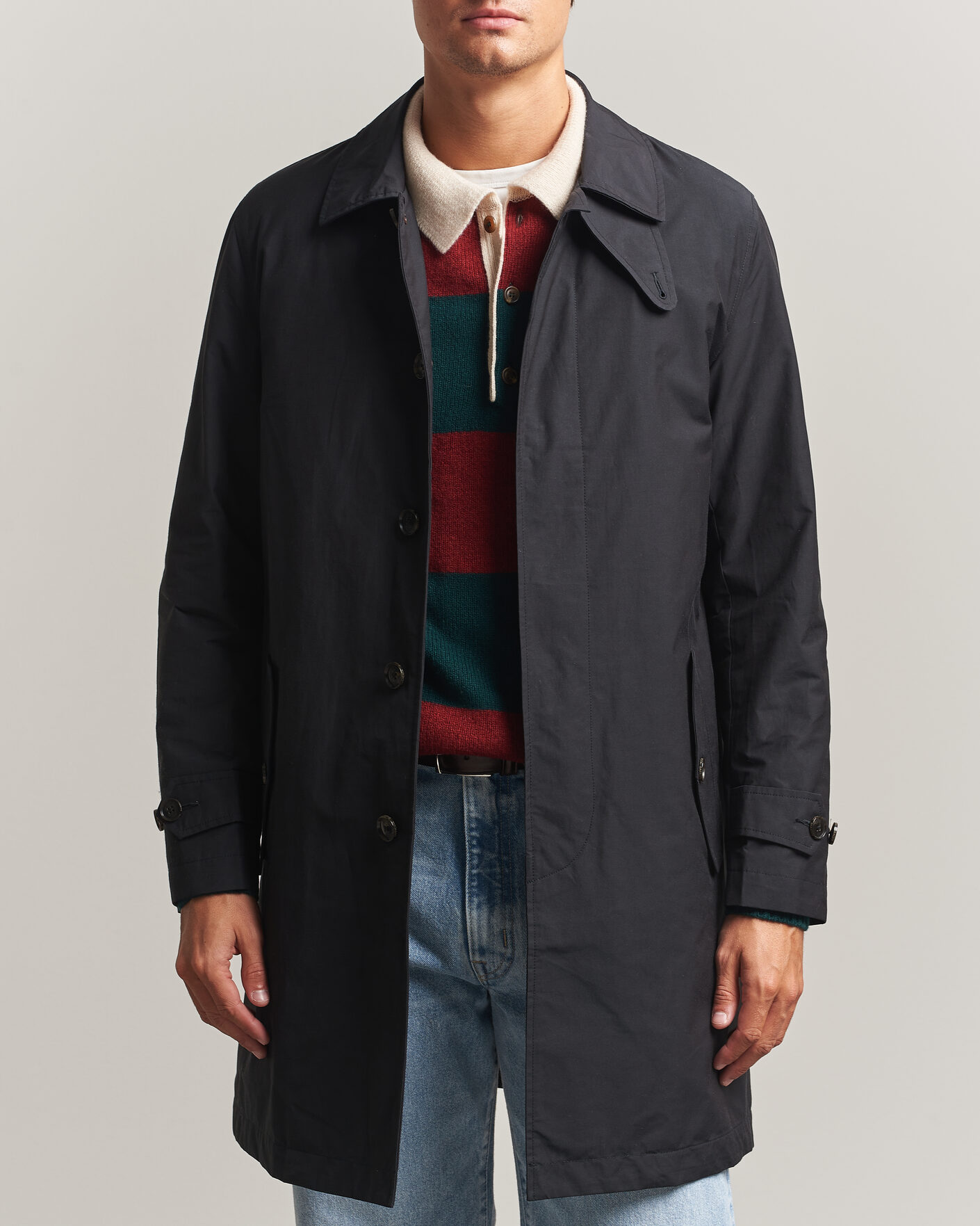 Herre | Jakker | Baracuta | G10 Detachable Cloth Coat Dark Navy