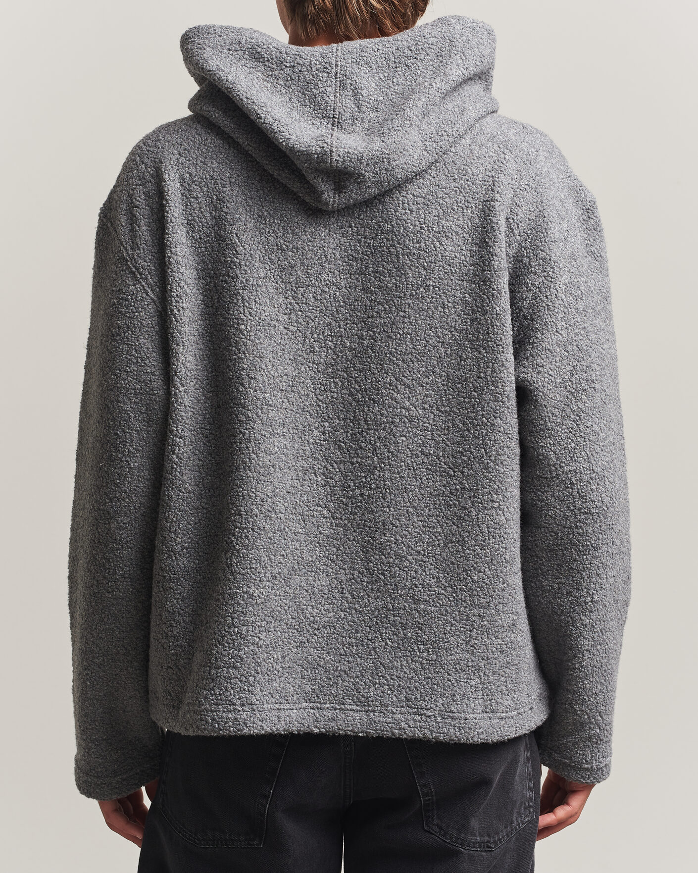 Herre | Gensere | Sunflower | Wool Hoodie Grey Melange