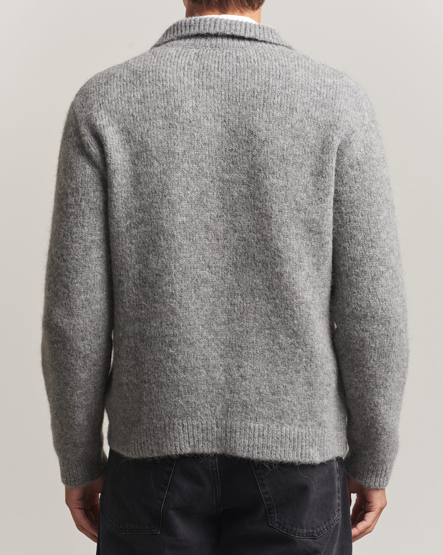 Herre | Gensere | Sunflower | Alpacka Cardigan Grey Melange