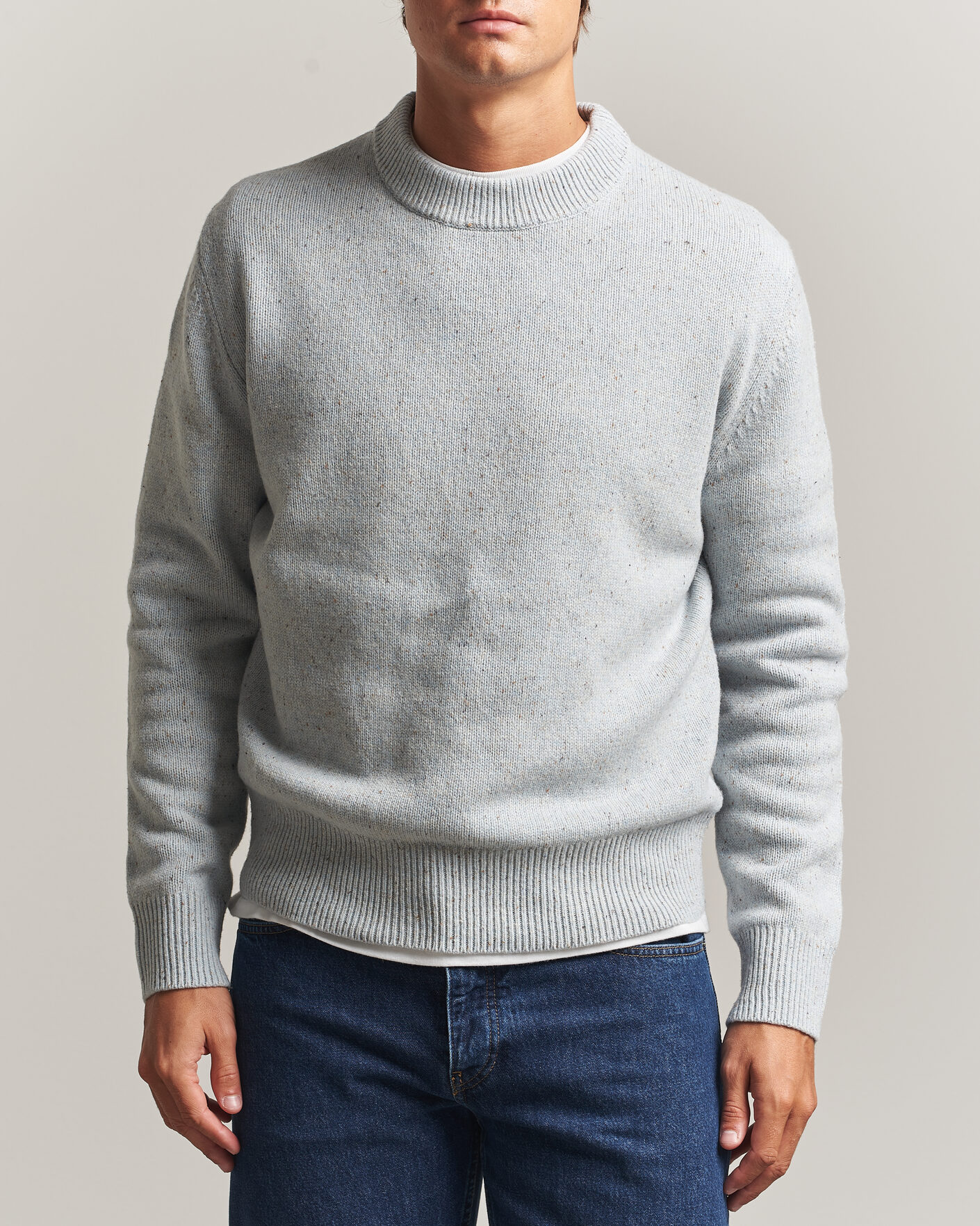Herre | Gensere | Sunflower | Moon Donegal Sweater Light Blue