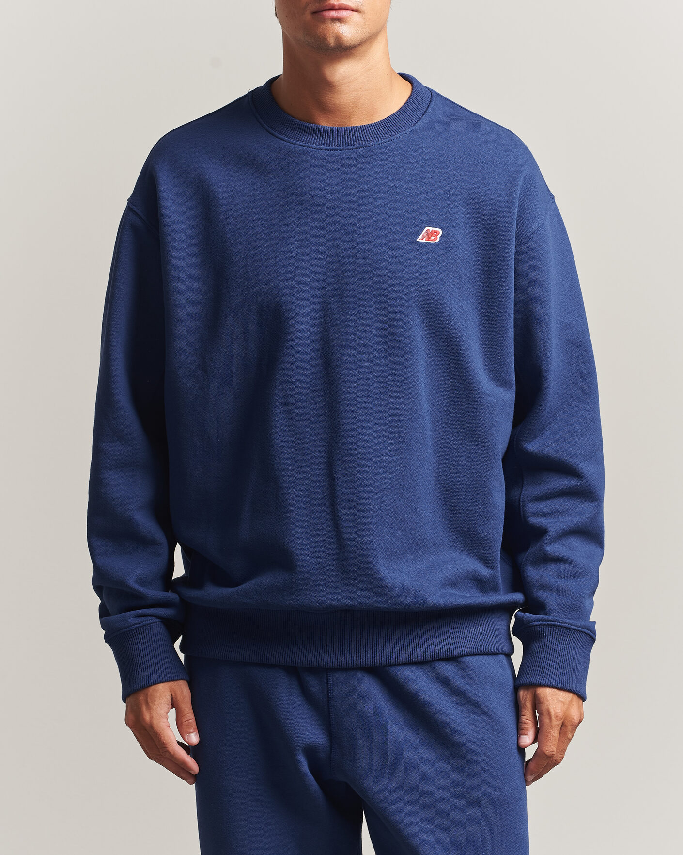 Herre | Gensere | New Balance Made In US & UK | New Balance Made in Made In USA Core Sweatshirt Blue Oyster