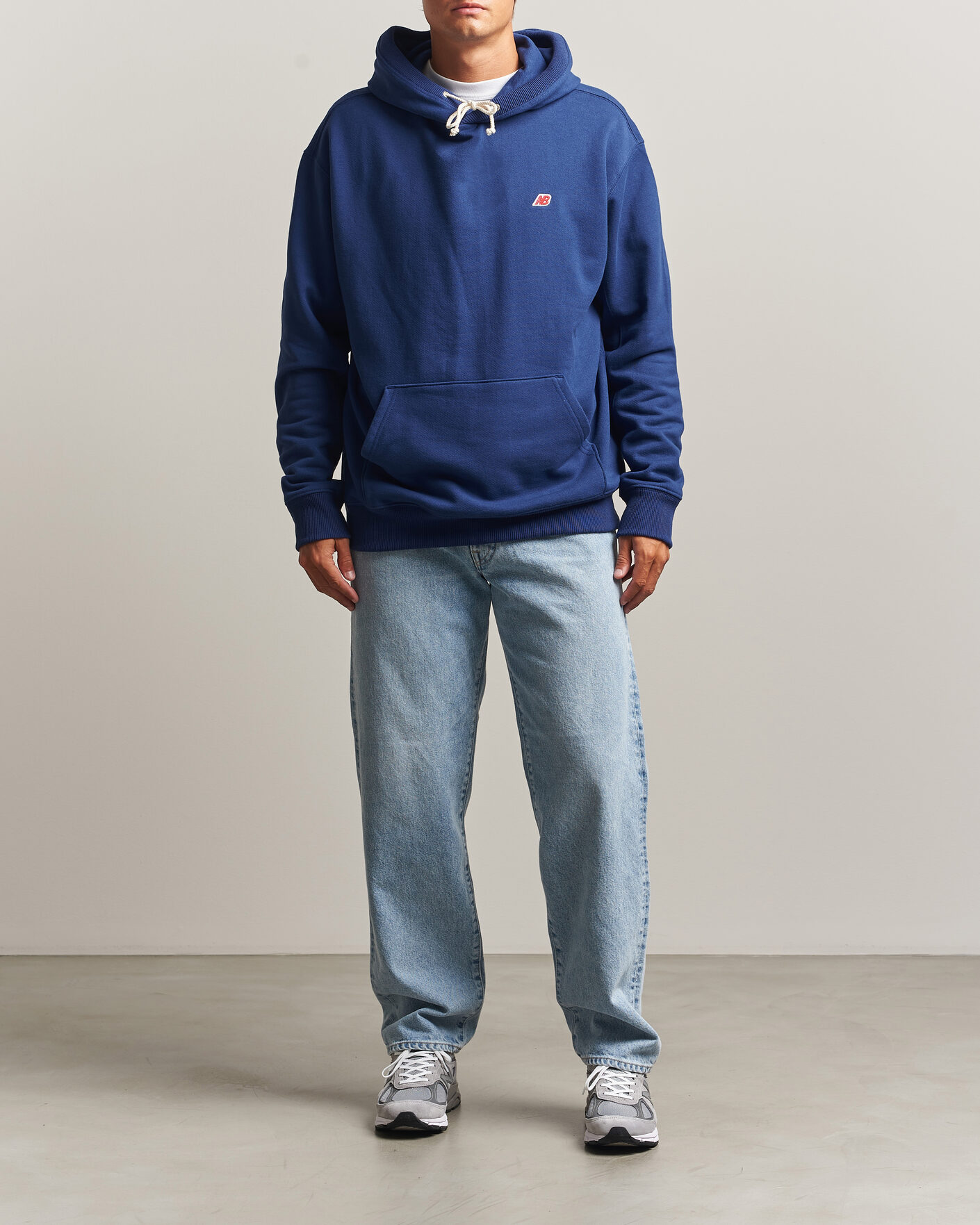 Herre | Gensere | New Balance Made In US & UK | New Balance Made in Made In USA Core Hoodie Blue Oyster