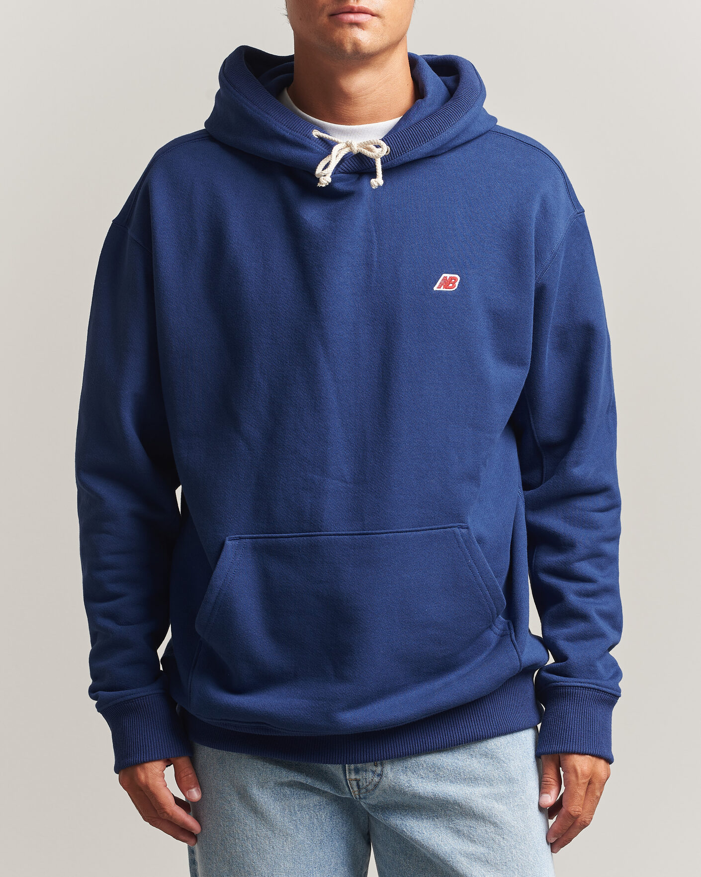 Herre | Gensere | New Balance Made In US & UK | New Balance Made in Made In USA Core Hoodie Blue Oyster