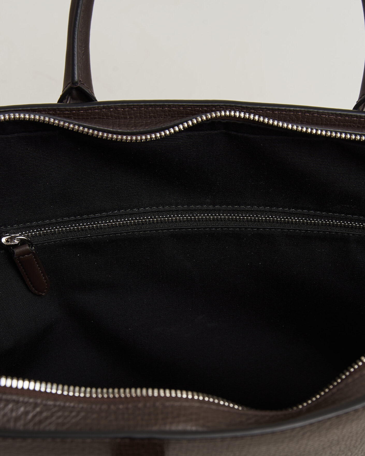Herre | Vesker | Smythson | Ludlow Ultra Slim Briefcase With Zip Front Dark Brown