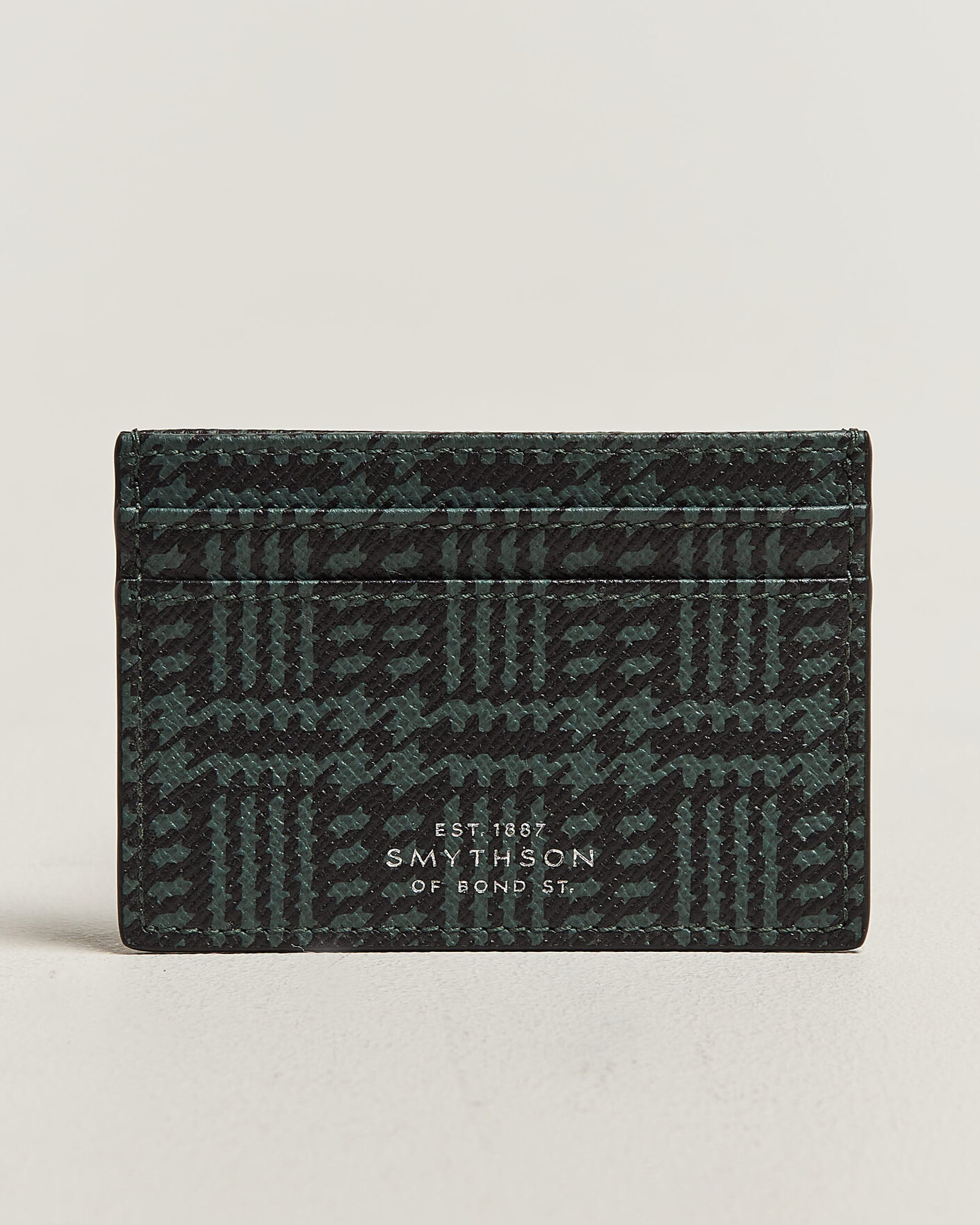 Herre | Lommebøker | Smythson | Panama Tweed Flat Cardholder Slate Green