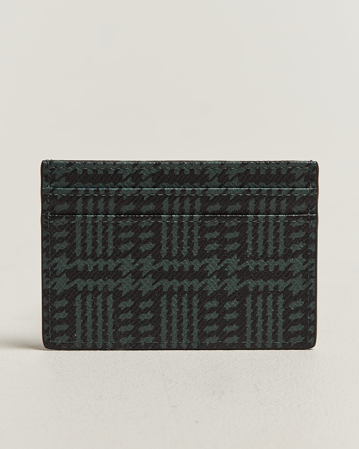 Herre | Lommebøker | Smythson | Panama Tweed Flat Cardholder Slate Green