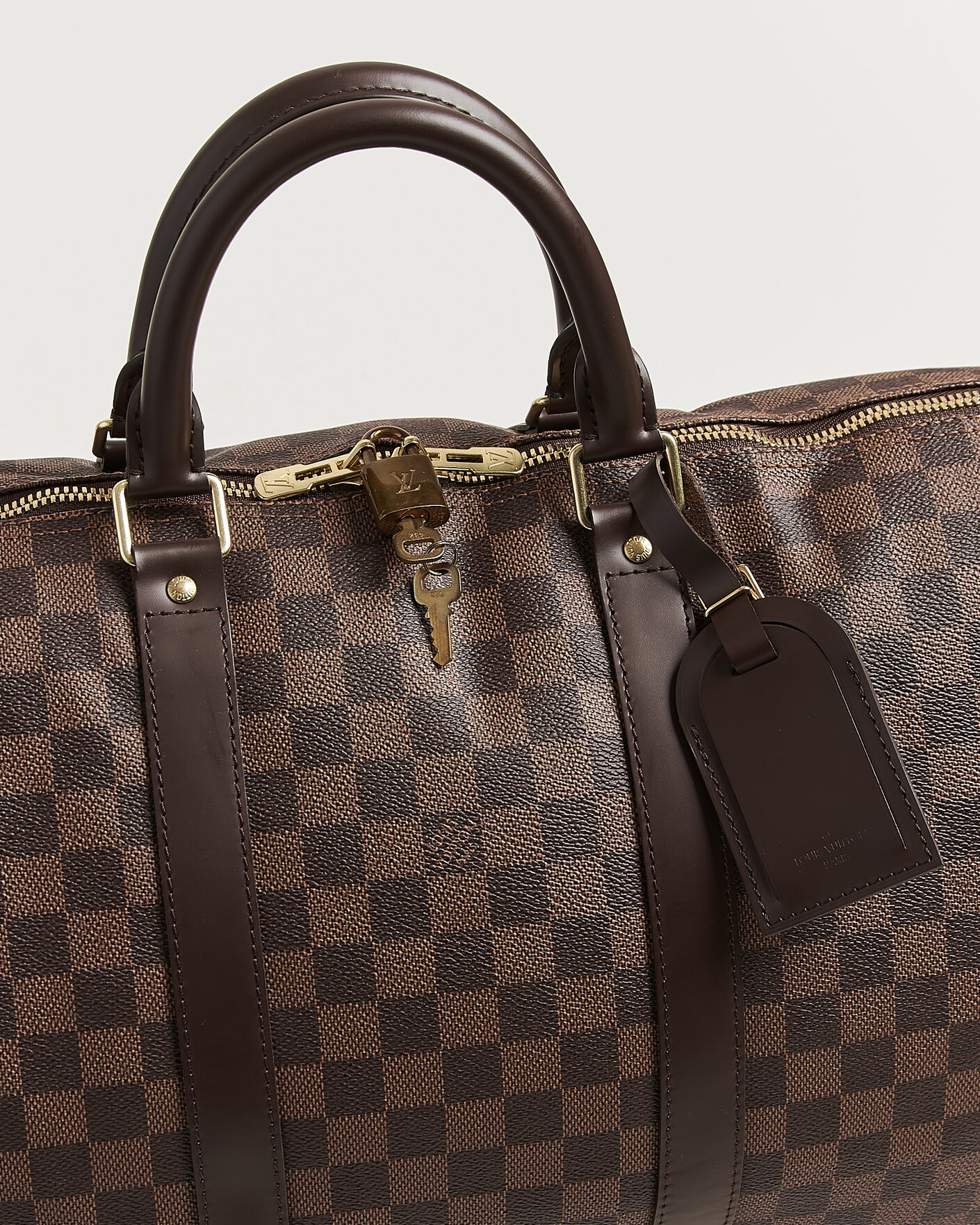 Herre | Pre-Owned & Vintage Bags | Louis Vuitton Pre-Owned | Keepall 50 Damier Ebene