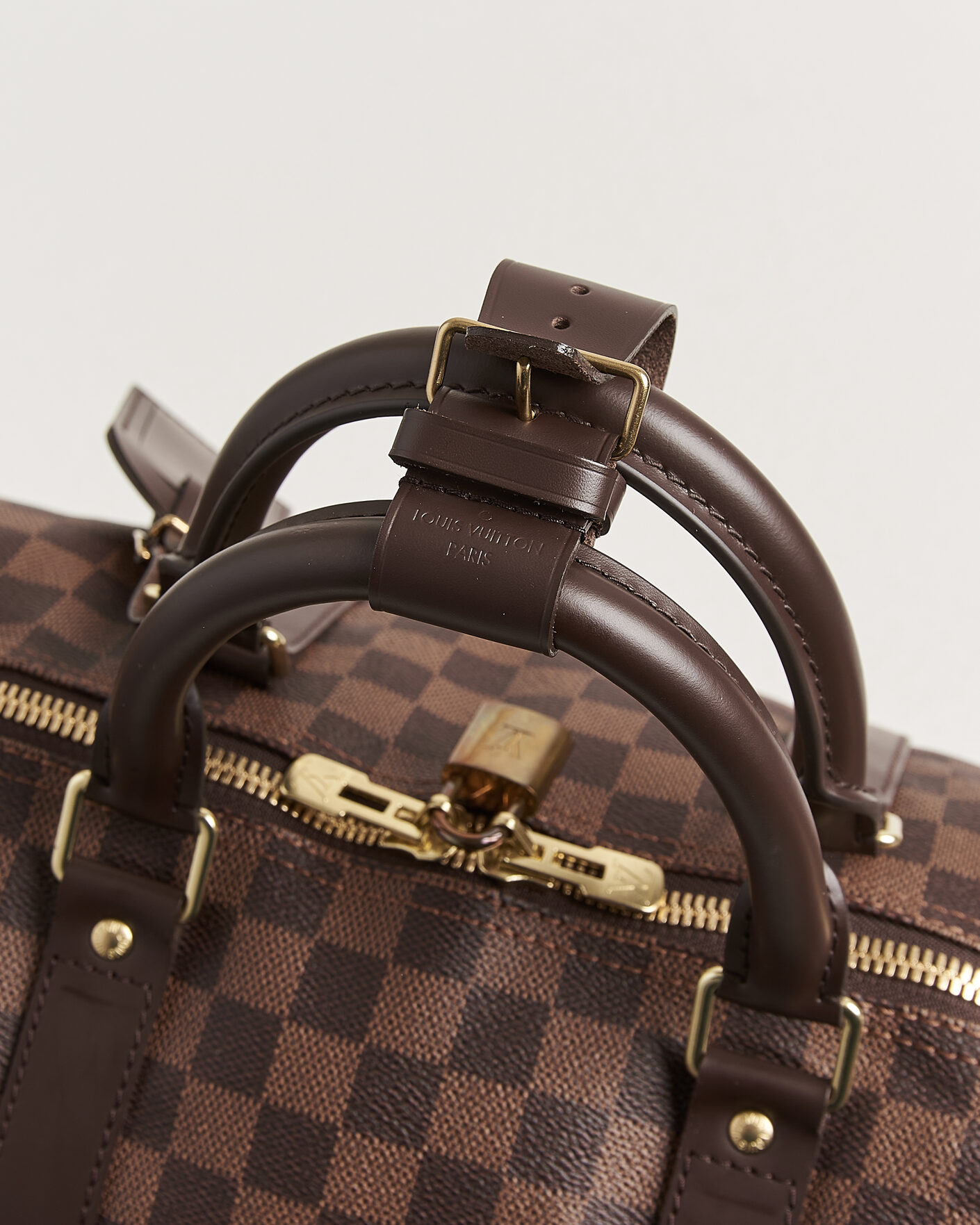 Herre | Pre-Owned & Vintage Bags | Louis Vuitton Pre-Owned | Keepall 50 Damier Ebene