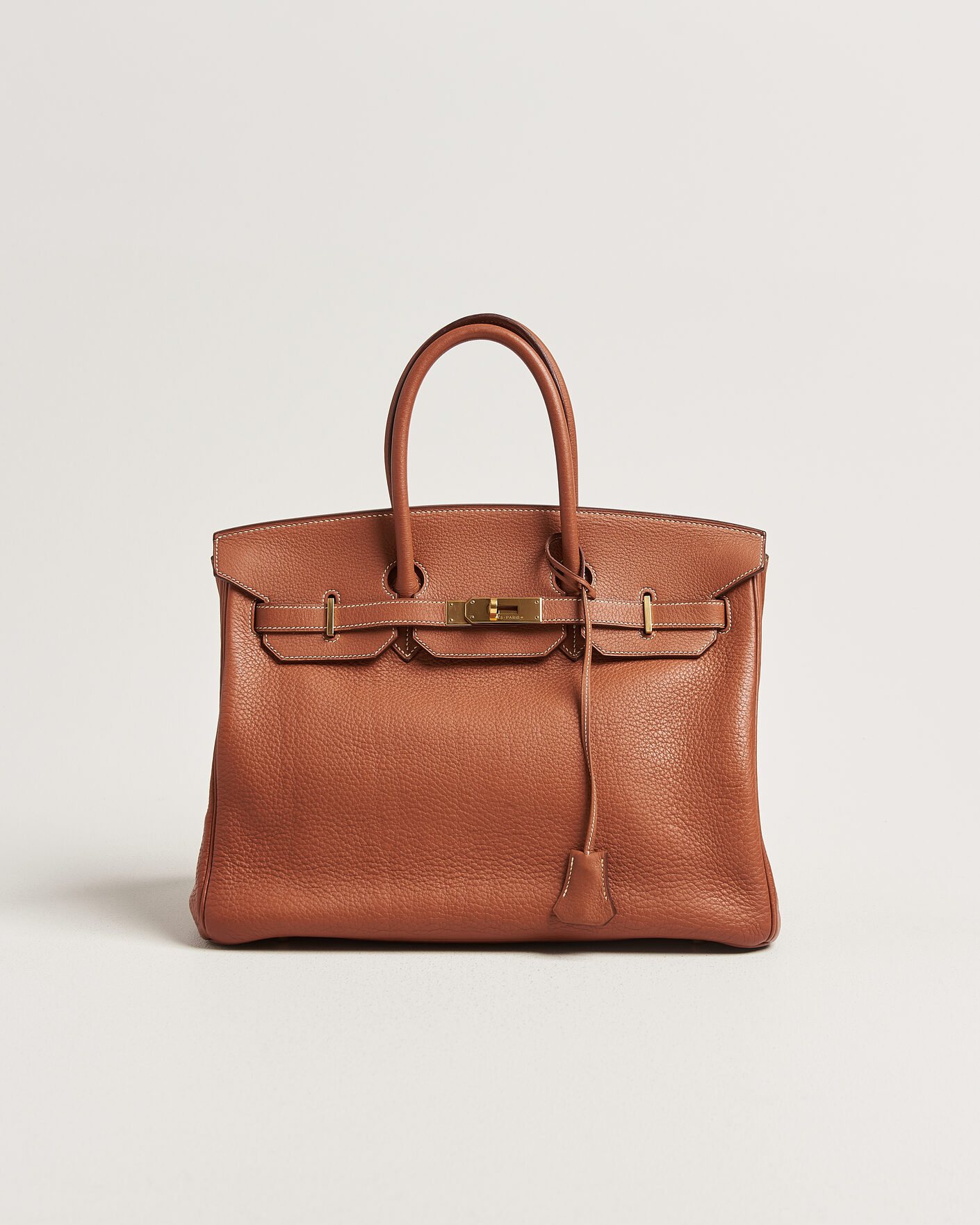 Herre | Pre-Owned & Vintage Bags | Hermès Pre-Owned | Birkin 35 Togo Leather Cognac Brown