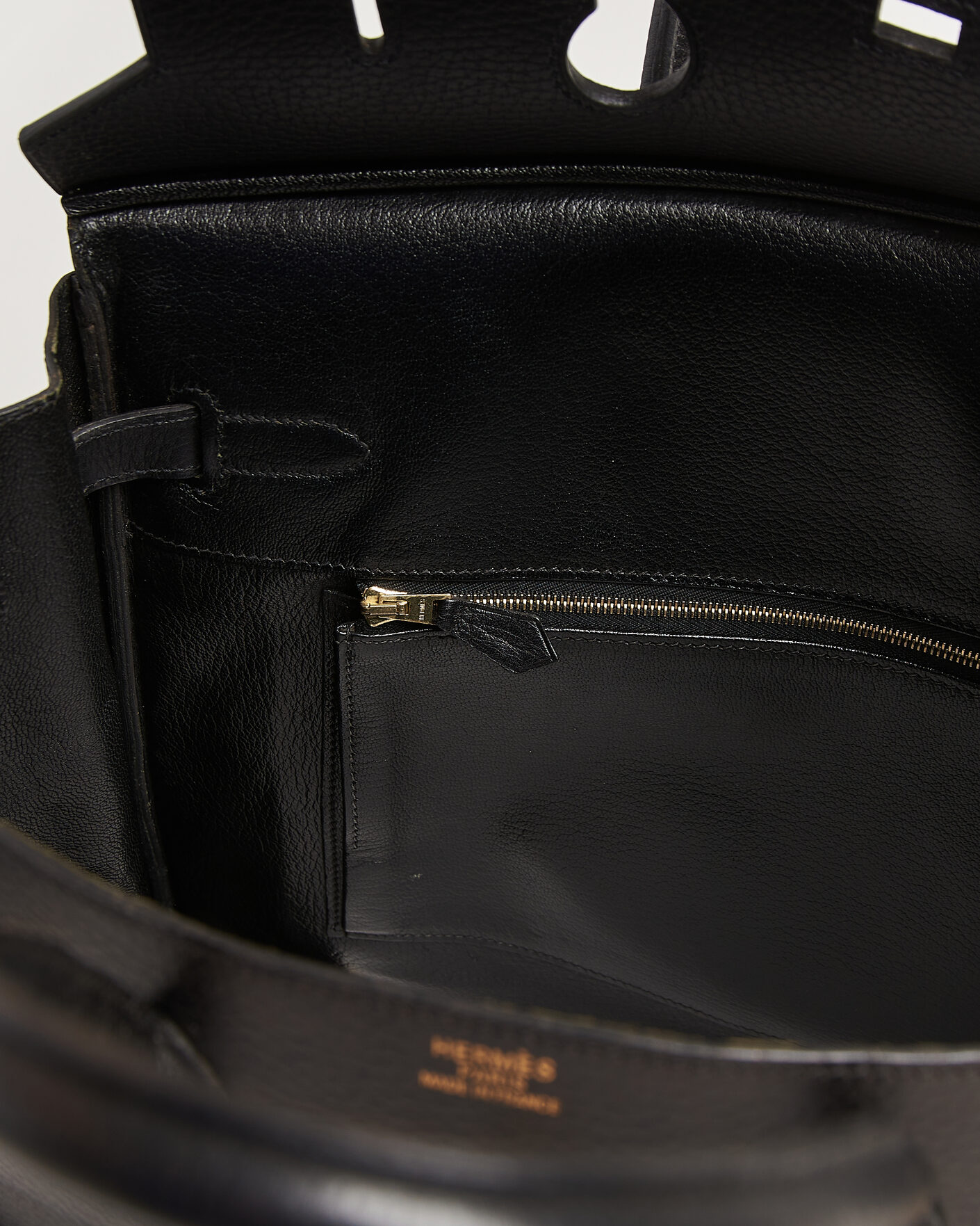 Herre | Pre-Owned & Vintage Bags | Hermès Pre-Owned | Birkin 35 Retourné Ardennes Leather Black