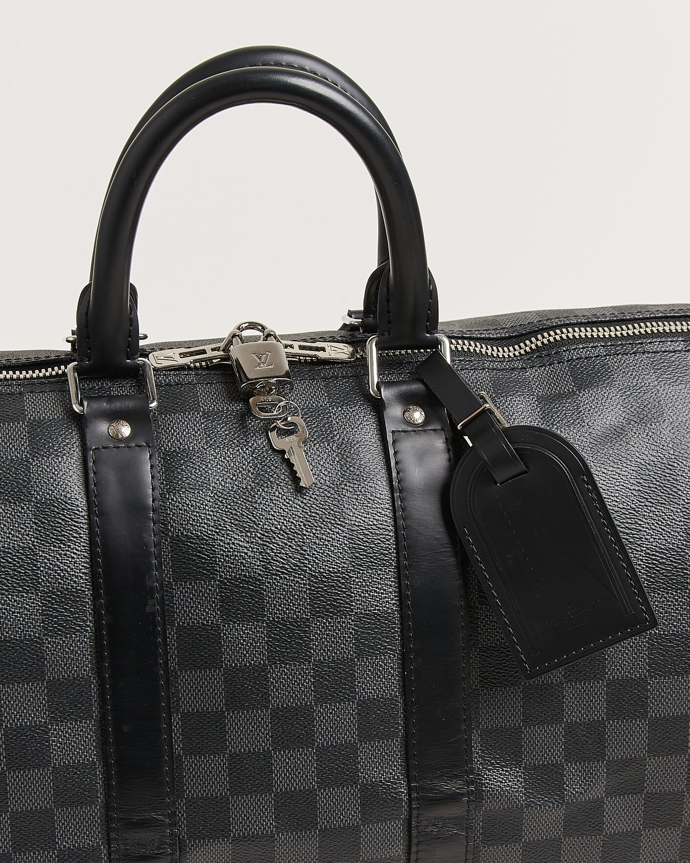 Herre | Pre-Owned & Vintage Bags | Louis Vuitton Pre-Owned | Keepall 45 Bandouliére Damier graphite