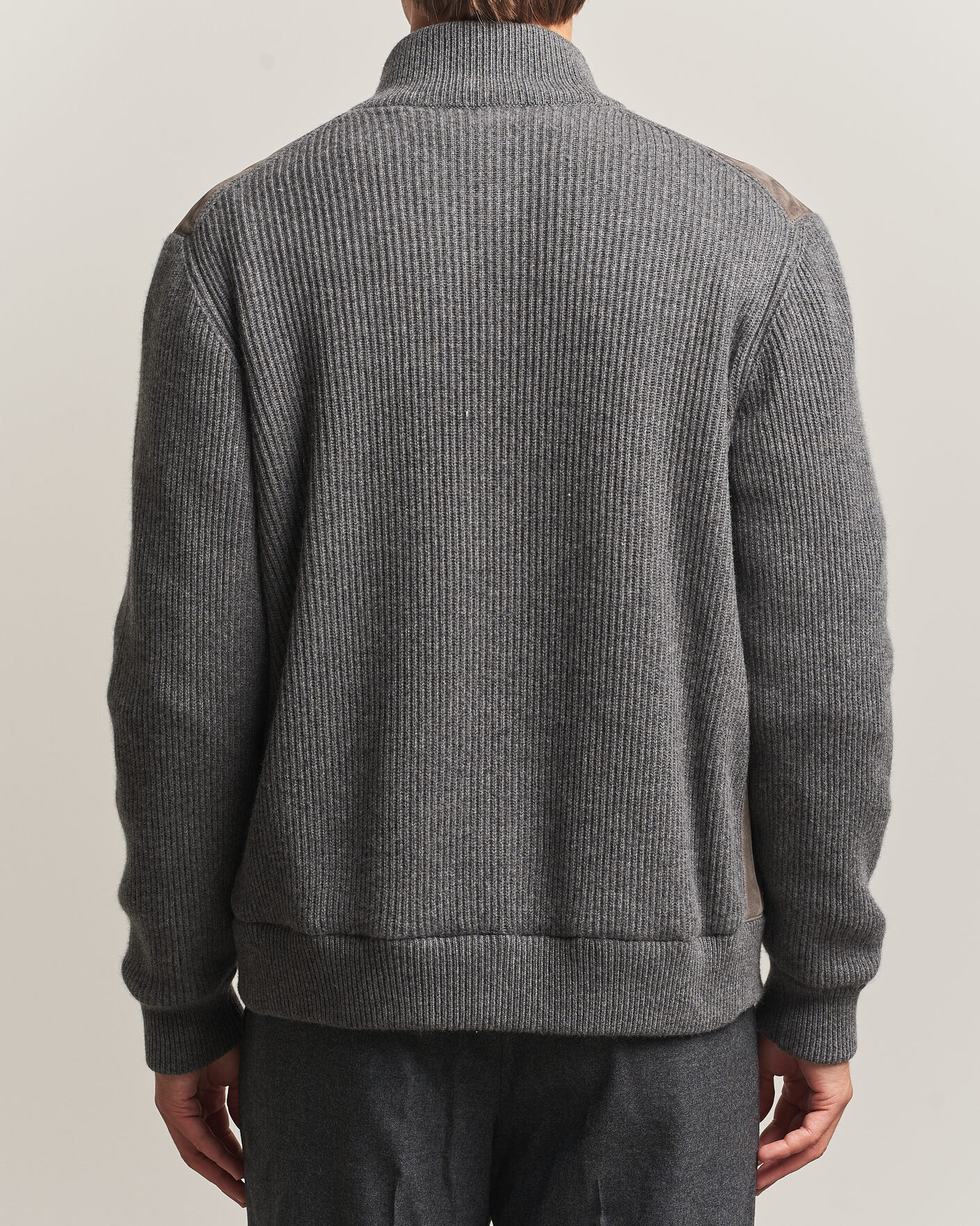 Herre | Jakker | Brunello Cucinelli | Cashmere/Suede Down Jacket Grey Melange