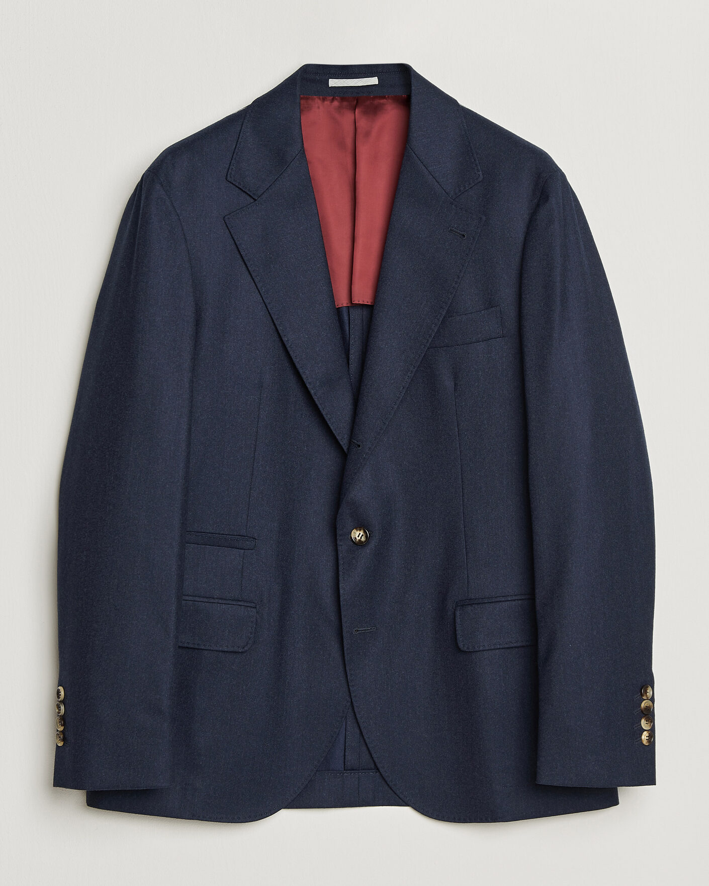 Herre | Dressjakker | Brunello Cucinelli | Wool Flannel Blazzer Navy