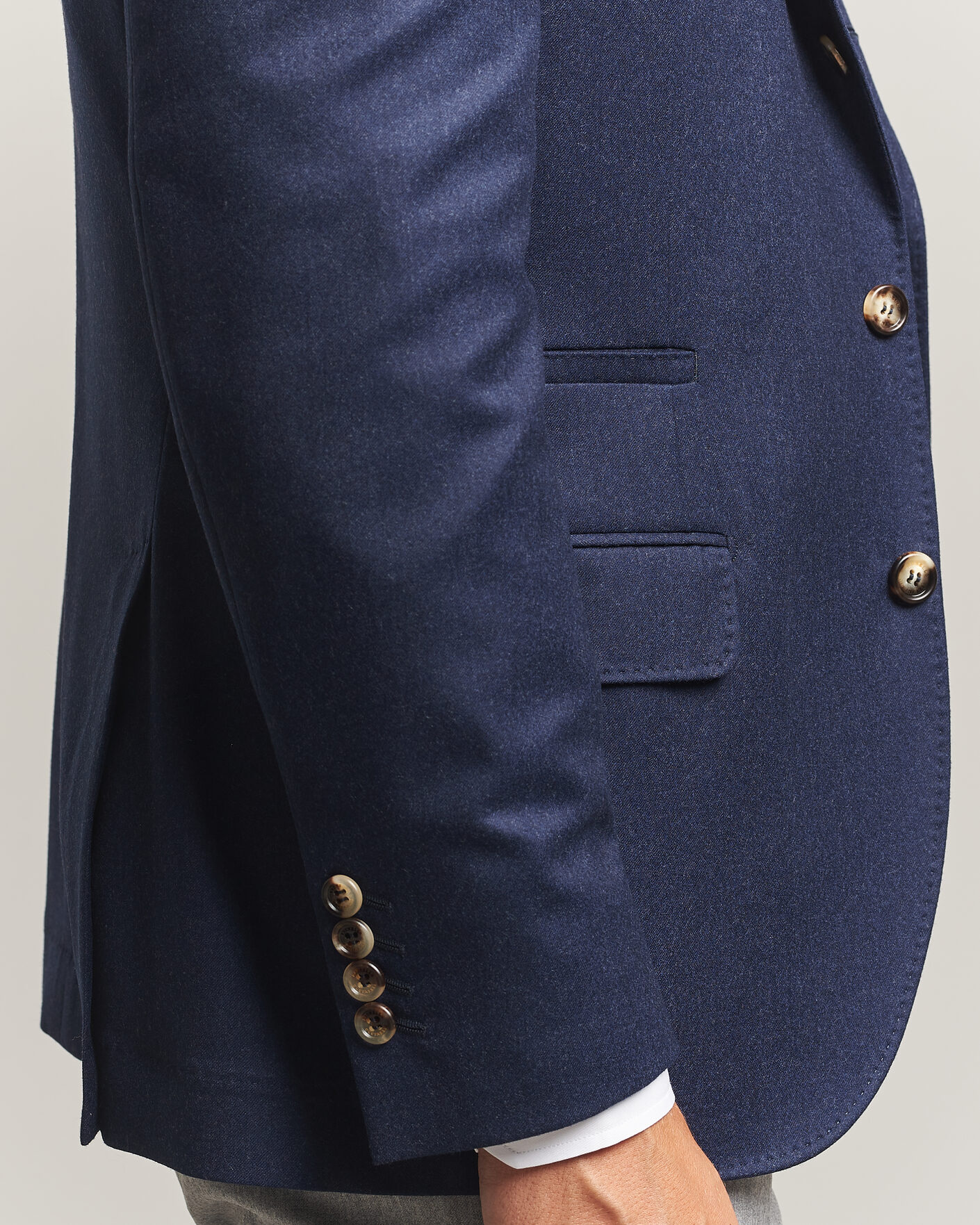 Herre | Dressjakker | Brunello Cucinelli | Wool Flannel Blazzer Navy