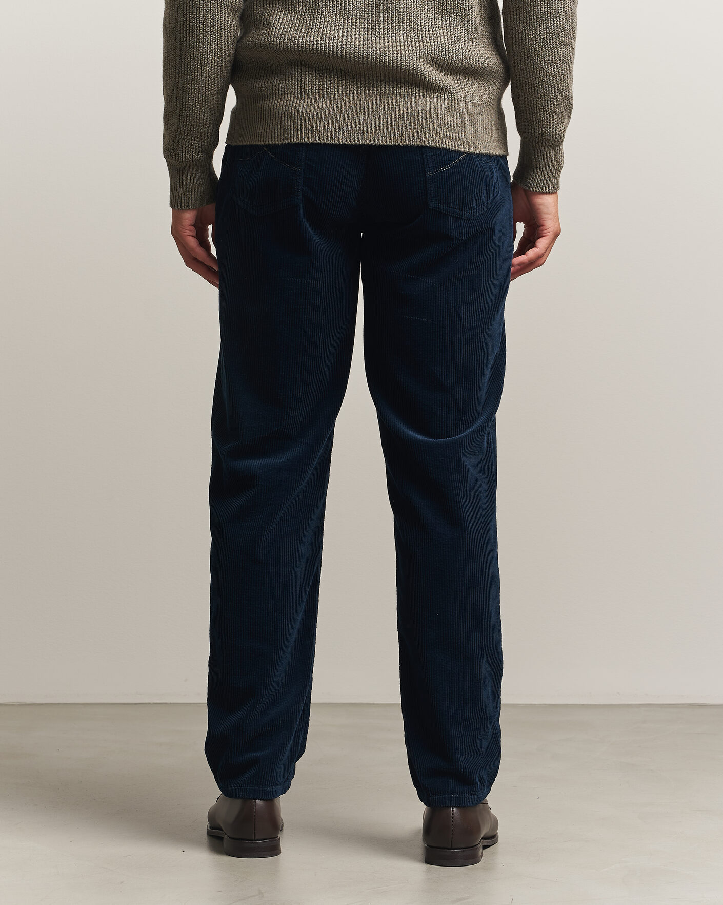 Herre | Bukser | Brunello Cucinelli | Leisure Fit Corduroy 5-Pocket Pants Navy