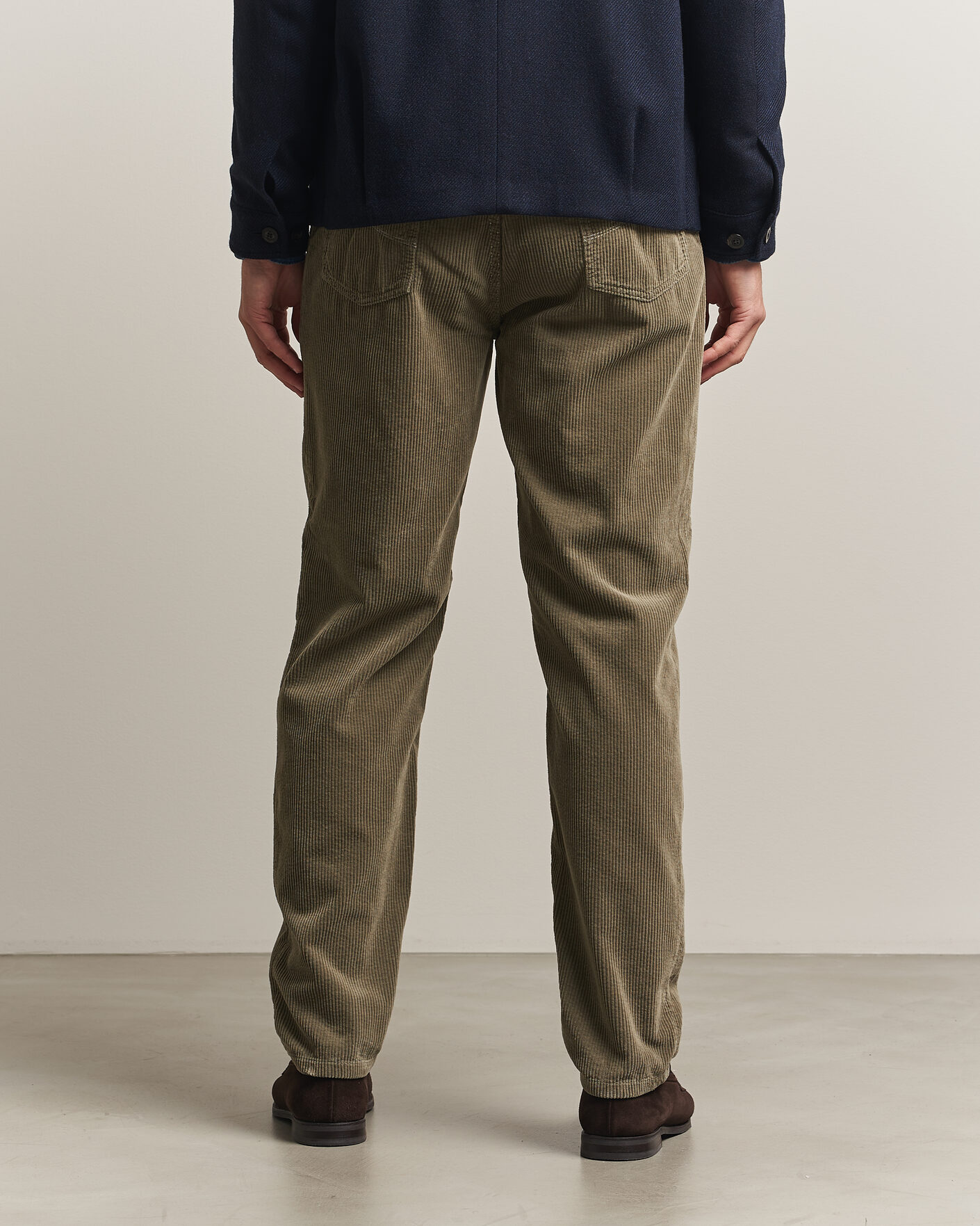 Herre | Bukser | Brunello Cucinelli | Leisure Fit Corduroy 5-Pocket Pants Olive