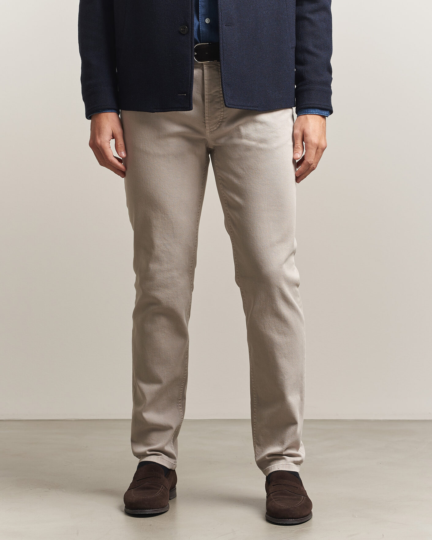 Herre | Bukser | Brunello Cucinelli | Slim Fit Bull Denim Pants Beige