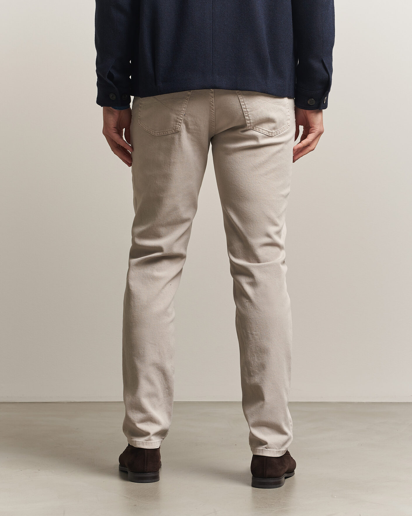 Herre | Bukser | Brunello Cucinelli | Slim Fit Bull Denim Pants Beige