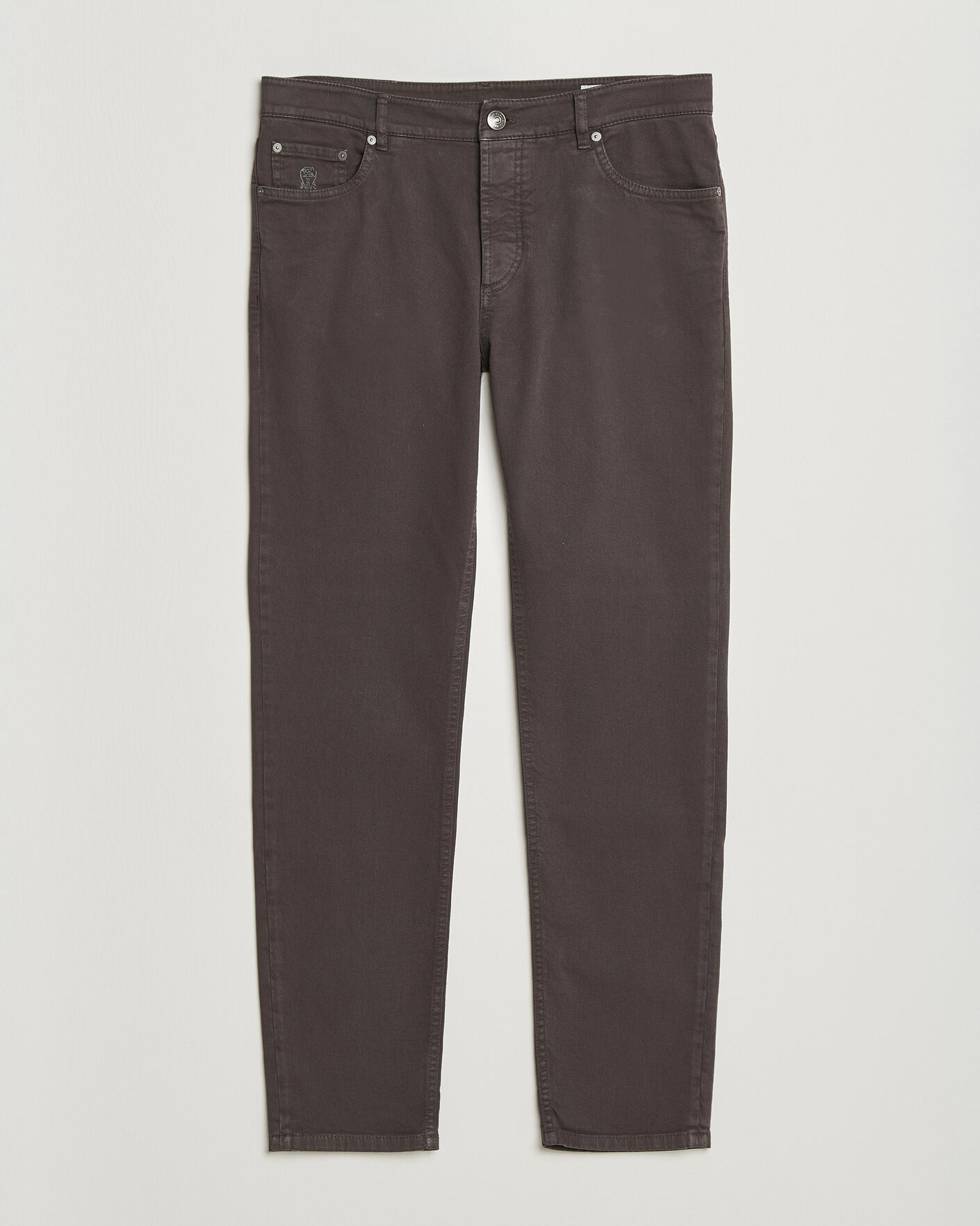 Herre | Bukser | Brunello Cucinelli | Slim Fit Bull Denim Pants Dark Brown