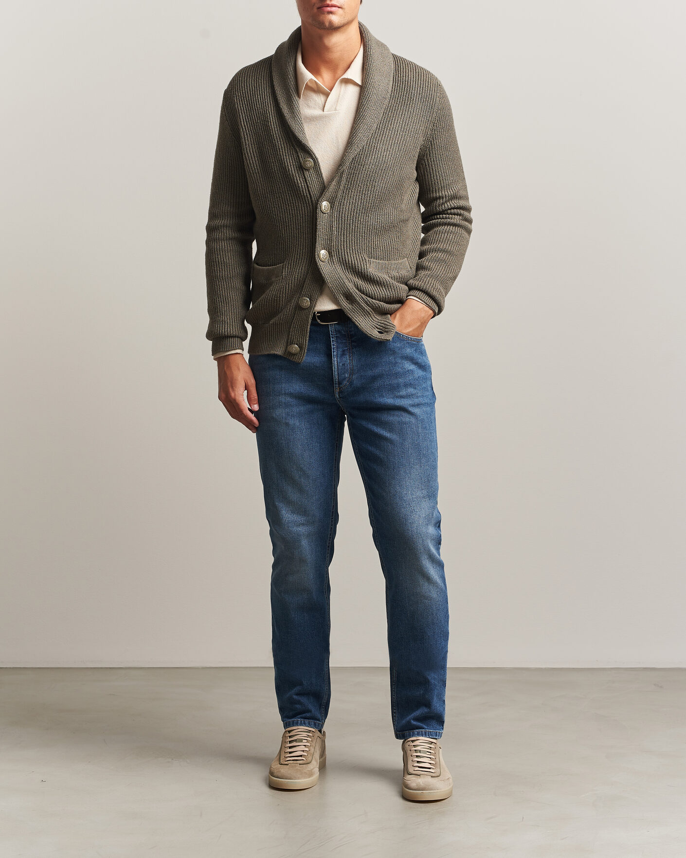 Herre | Bukser | Brunello Cucinelli | Traditional Fit Jeans Medium Wash