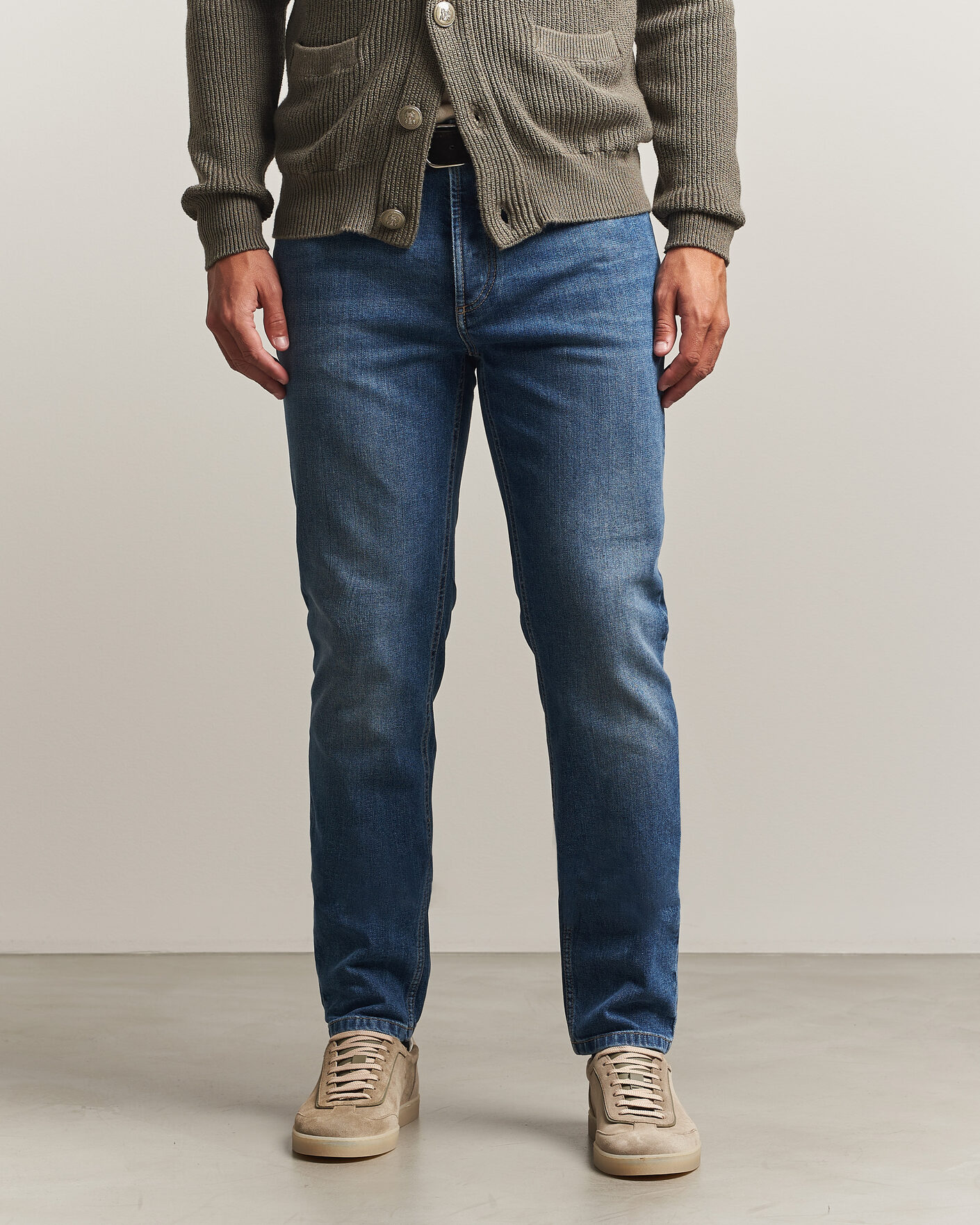 Herre | Bukser | Brunello Cucinelli | Traditional Fit Jeans Medium Wash
