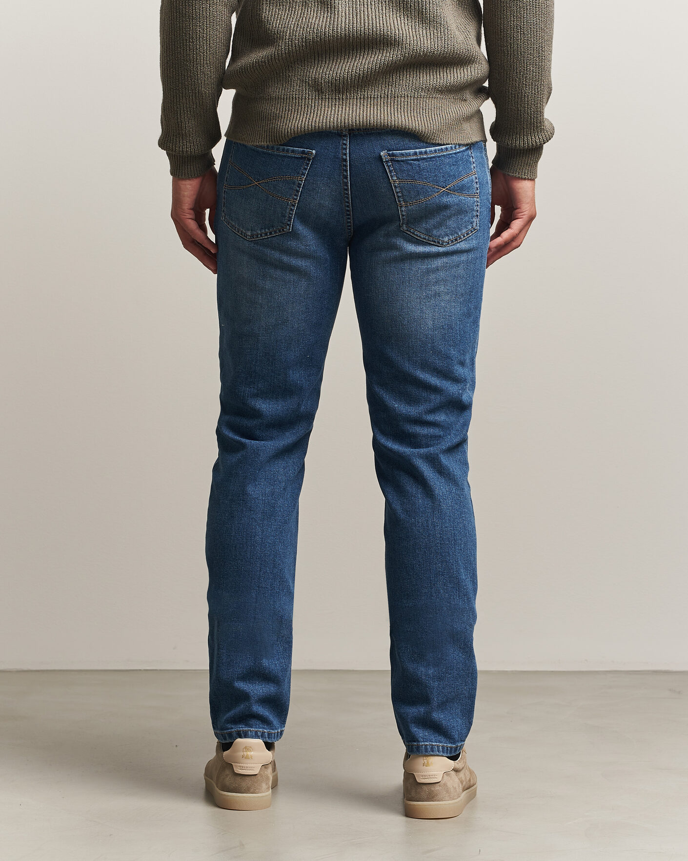 Herre | Bukser | Brunello Cucinelli | Traditional Fit Jeans Medium Wash