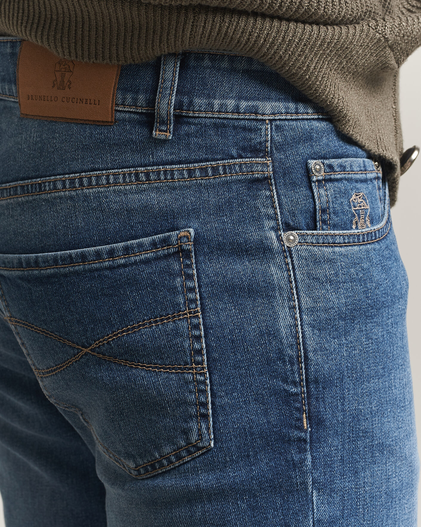 Herre | Bukser | Brunello Cucinelli | Traditional Fit Jeans Medium Wash