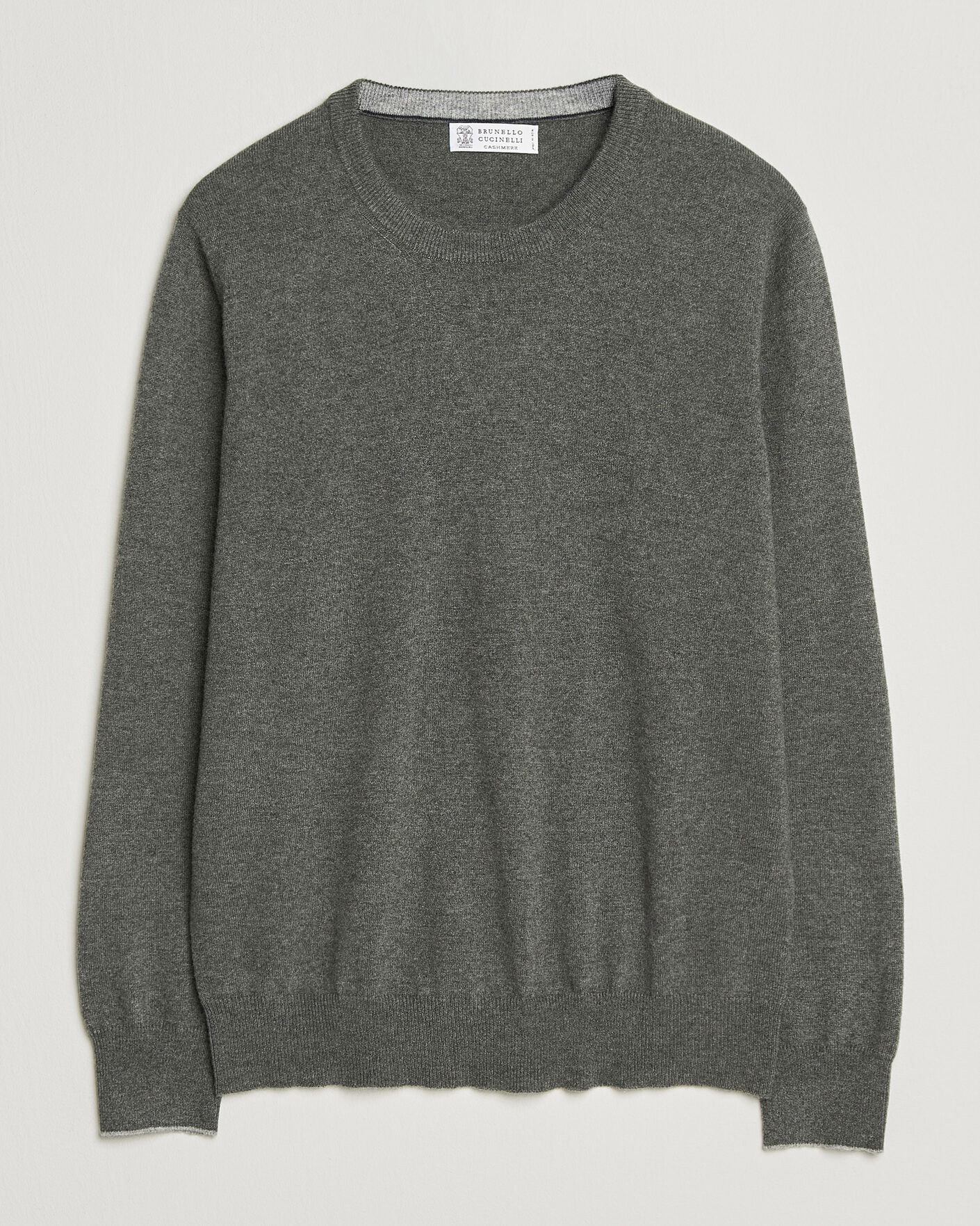 Herre | Gensere | Brunello Cucinelli | 2 Ply Cashmere Pullover Forest Green