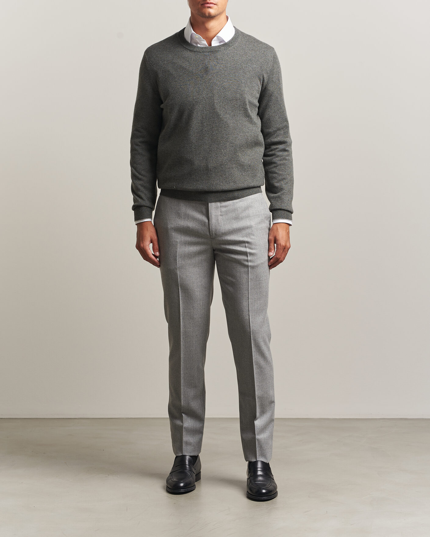 Herre | Gensere | Brunello Cucinelli | 2 Ply Cashmere Pullover Forest Green