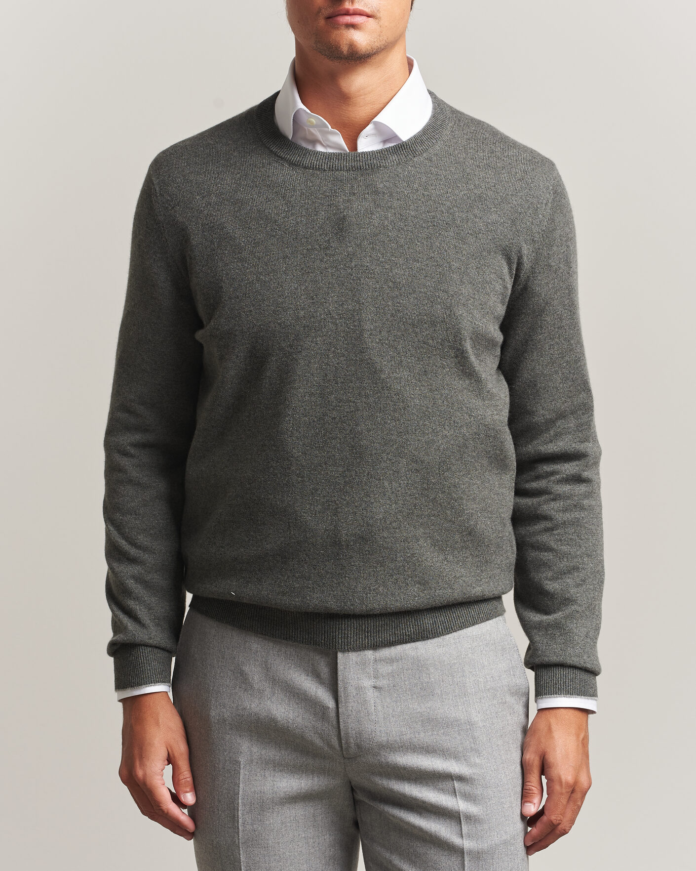 Herre | Gensere | Brunello Cucinelli | 2 Ply Cashmere Pullover Forest Green