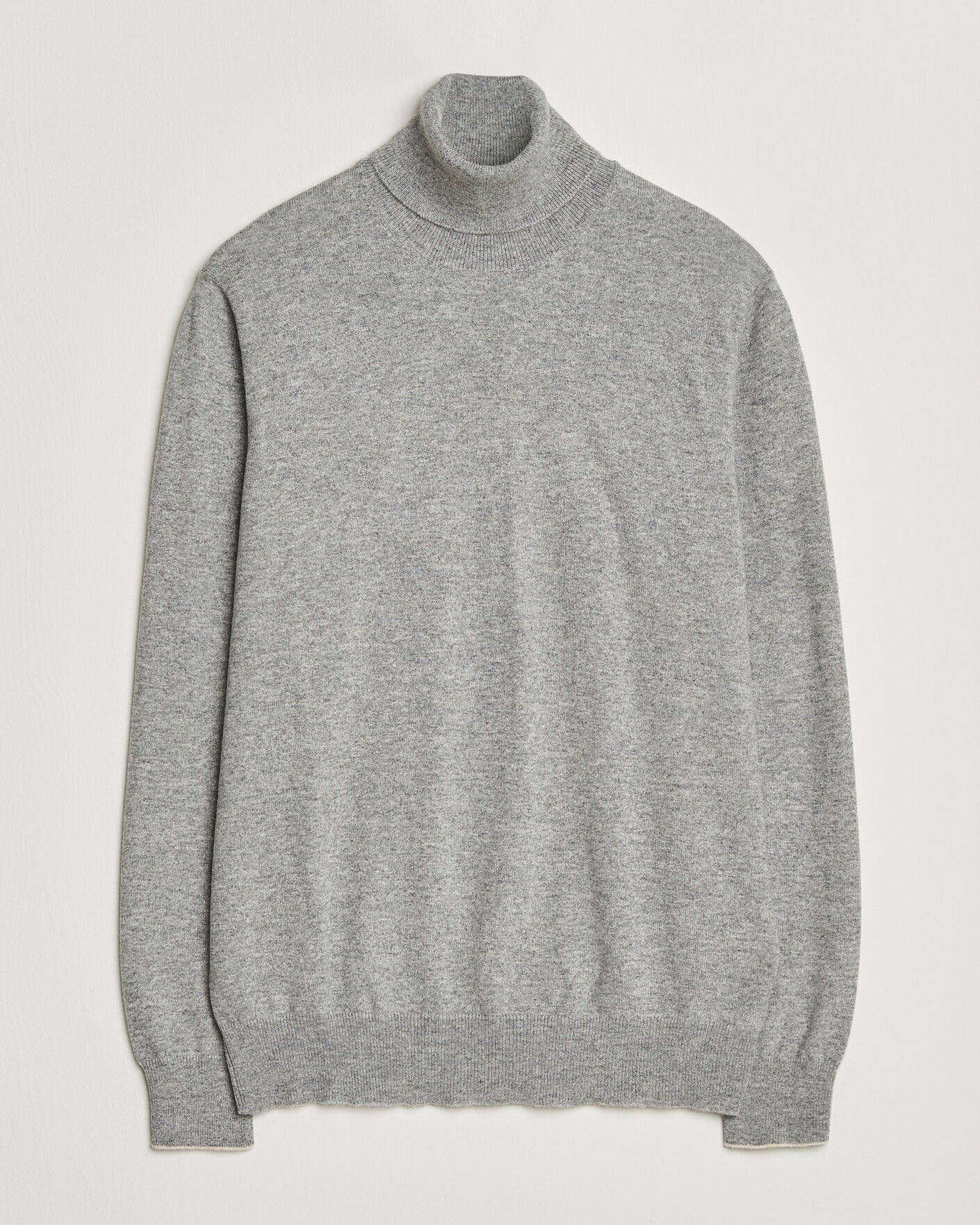 Herre | Gensere | Brunello Cucinelli | 2 Ply Cashmere Rollneck Grey Melange