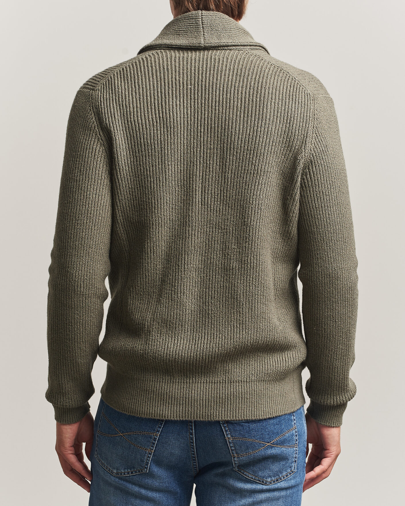 Herre | Gensere | Brunello Cucinelli | Shawl Collar Cardigan Forest Green