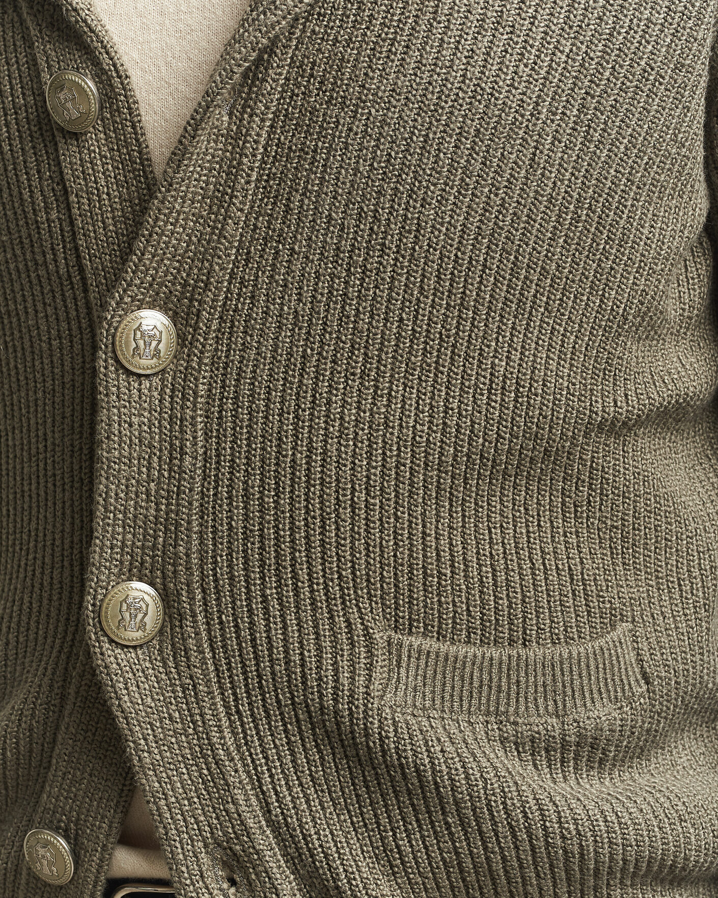 Herre | Gensere | Brunello Cucinelli | Shawl Collar Cardigan Forest Green