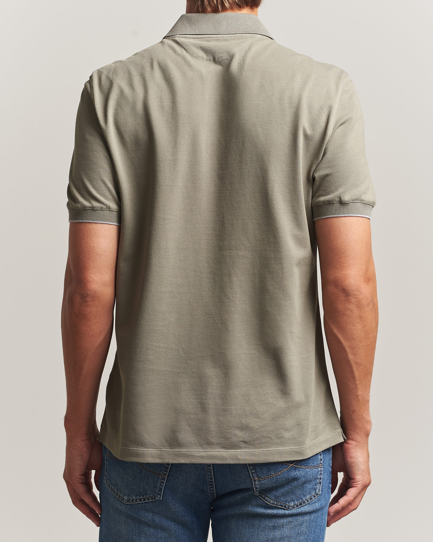 Herre | Pikéer | Brunello Cucinelli | Short Sleeve Logo Polo Olive