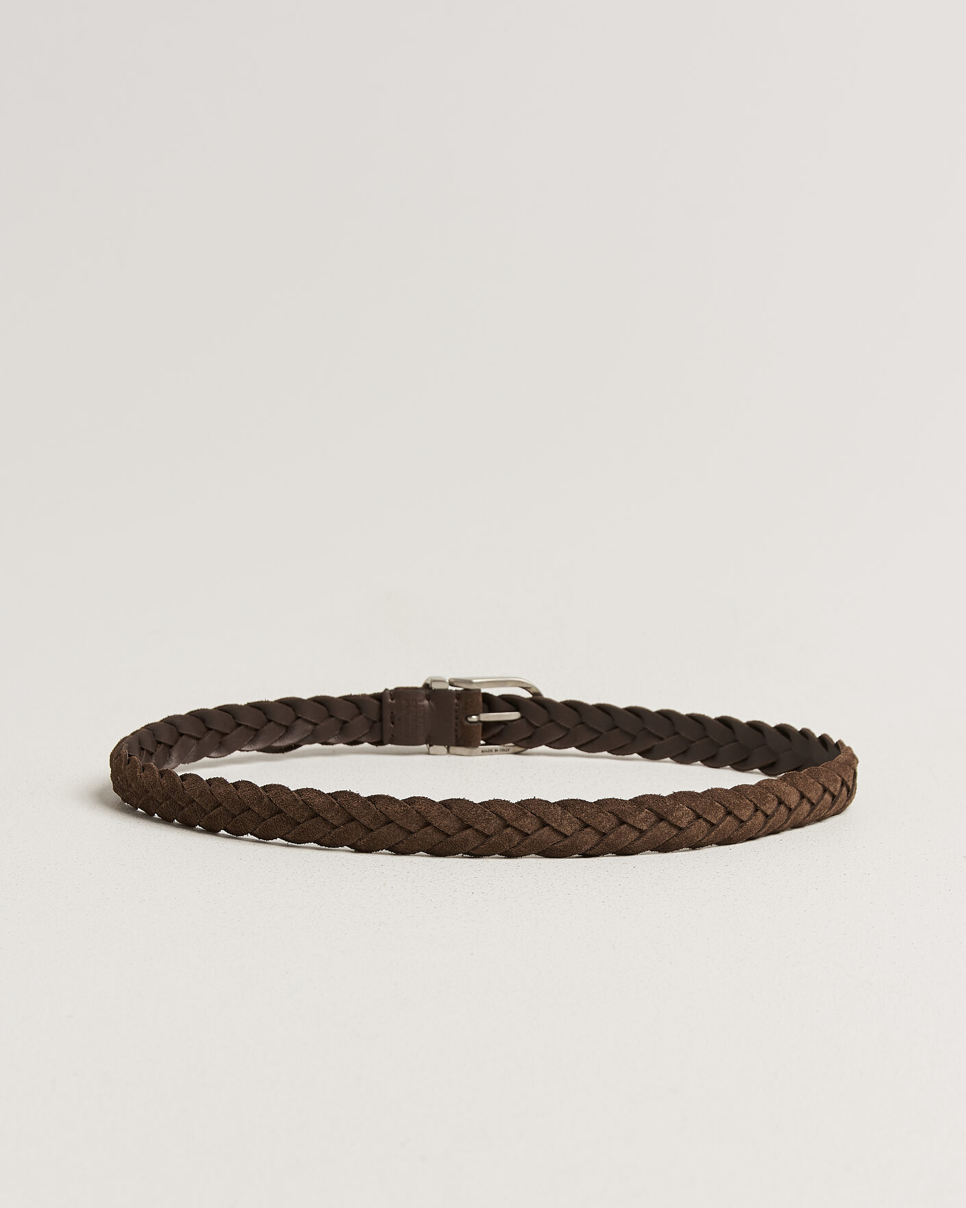Herre | Belter | Brunello Cucinelli | Suede Belt Dark Brown