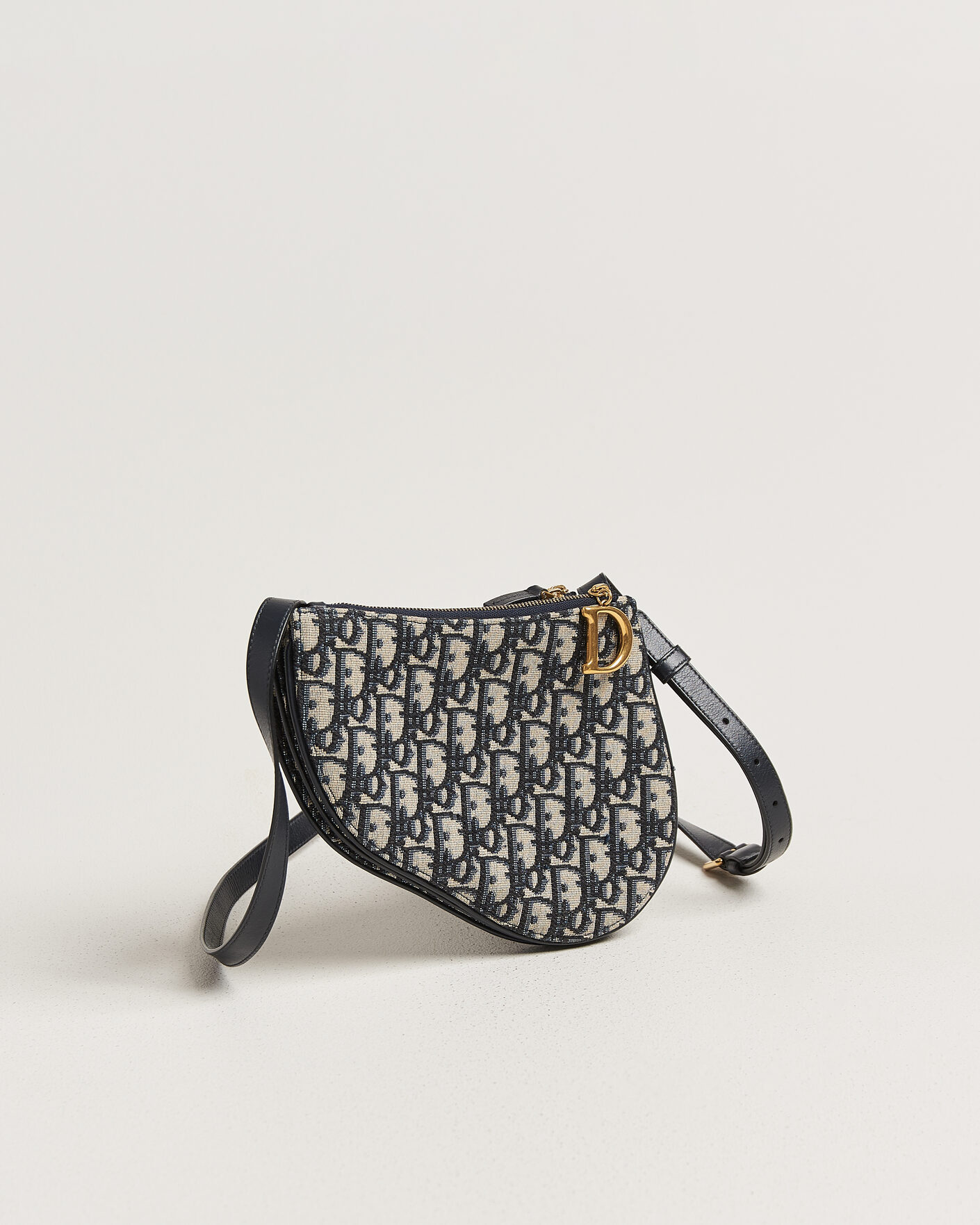 Herre | Pre-Owned & Vintage Bags | Dior Pre-Owned | Saddle Oblique Rodeo Trio Pouch Blue