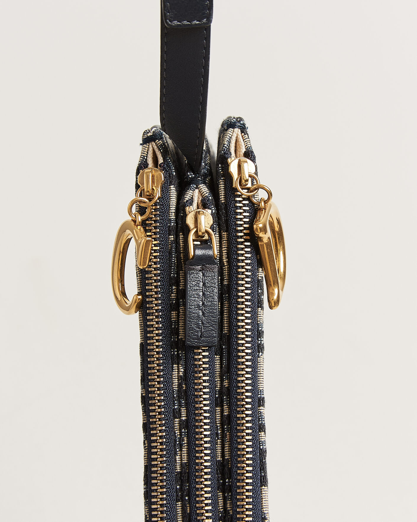 Herre | Pre-Owned & Vintage Bags | Dior Pre-Owned | Saddle Oblique Rodeo Trio Pouch Blue