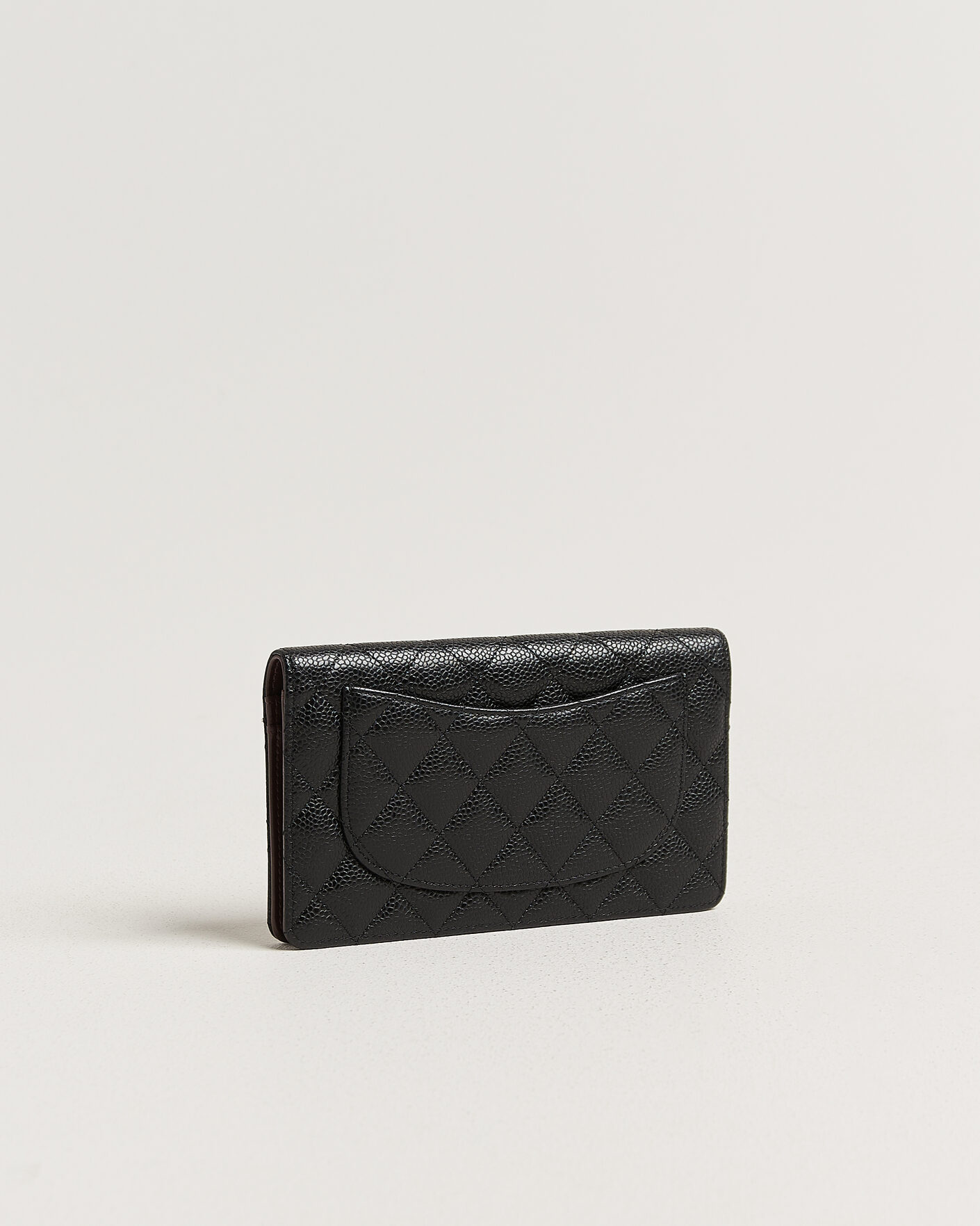 Herre | Pre-Owned & Vintage Bags | Chanel Pre-Owned | Classic Bifold Wallet Caviar Leather Black