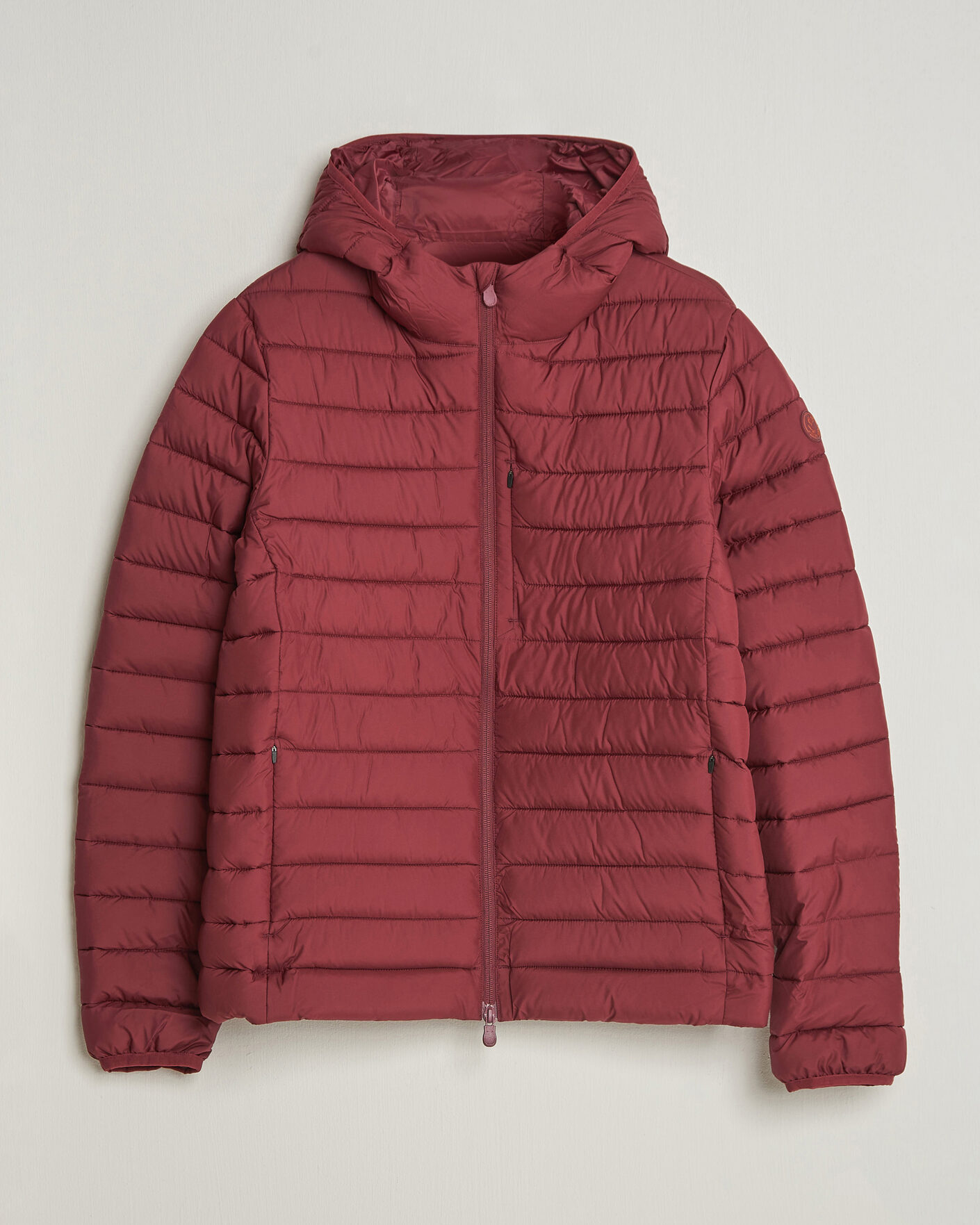 Herre | Jakker | Save The Duck | Juncus Matt Lightweight Hood Jacket Wine Red