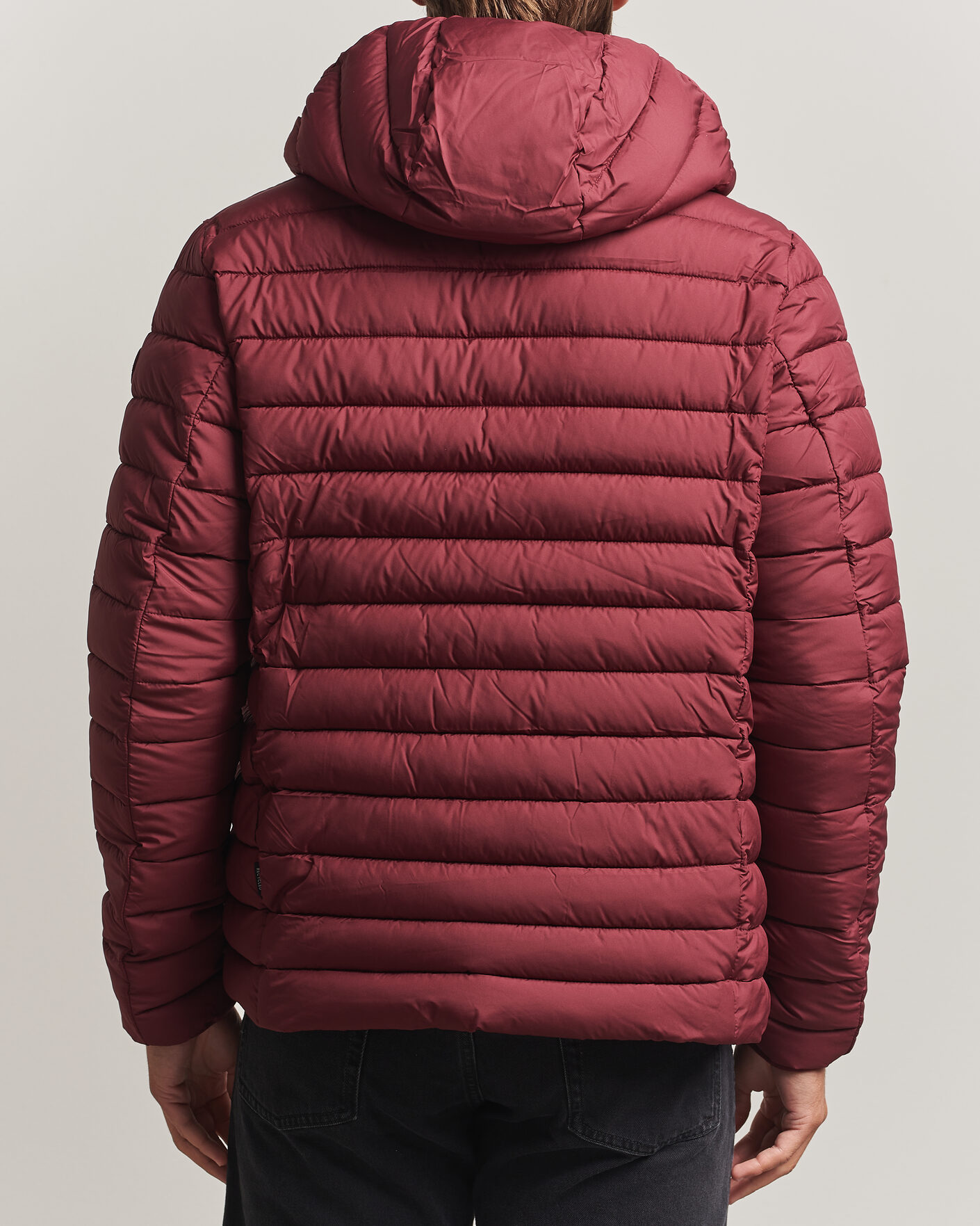 Herre | Jakker | Save The Duck | Juncus Matt Lightweight Hood Jacket Wine Red