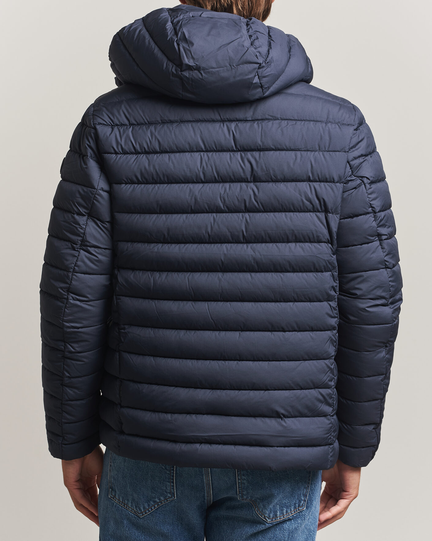 Herre | Jakker | Save The Duck | Juncus Matt Lightweight Hood Jacket Blue Black