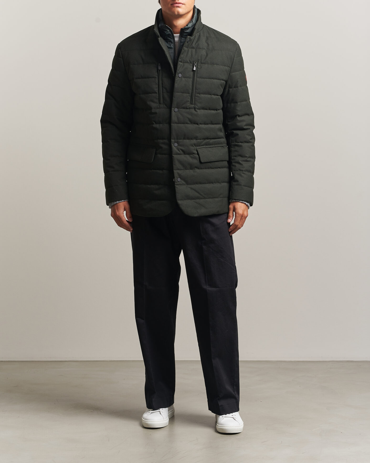 Herre | Jakker | Save The Duck | Felipe Padded Flannel Jacket Green Black