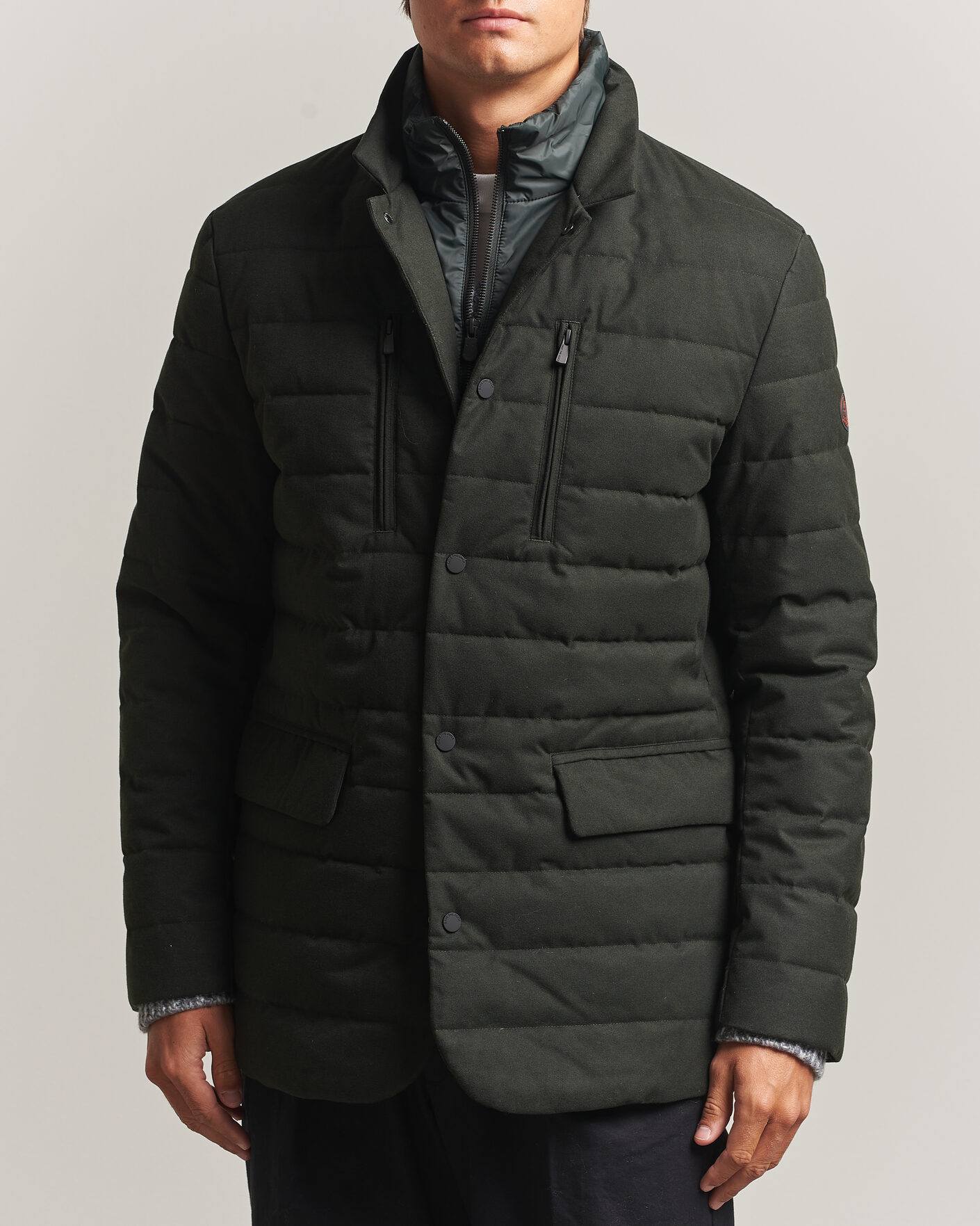 Herre | Jakker | Save The Duck | Felipe Padded Flannel Jacket Green Black