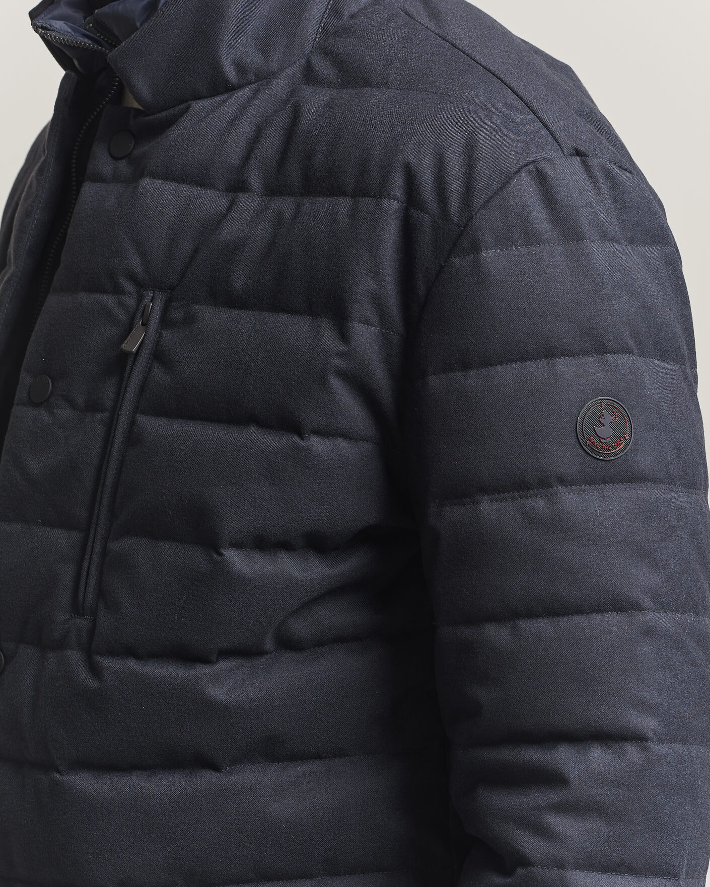 Herre | Jakker | Save The Duck | Felipe Padded Flannel Jacket Navy Blue