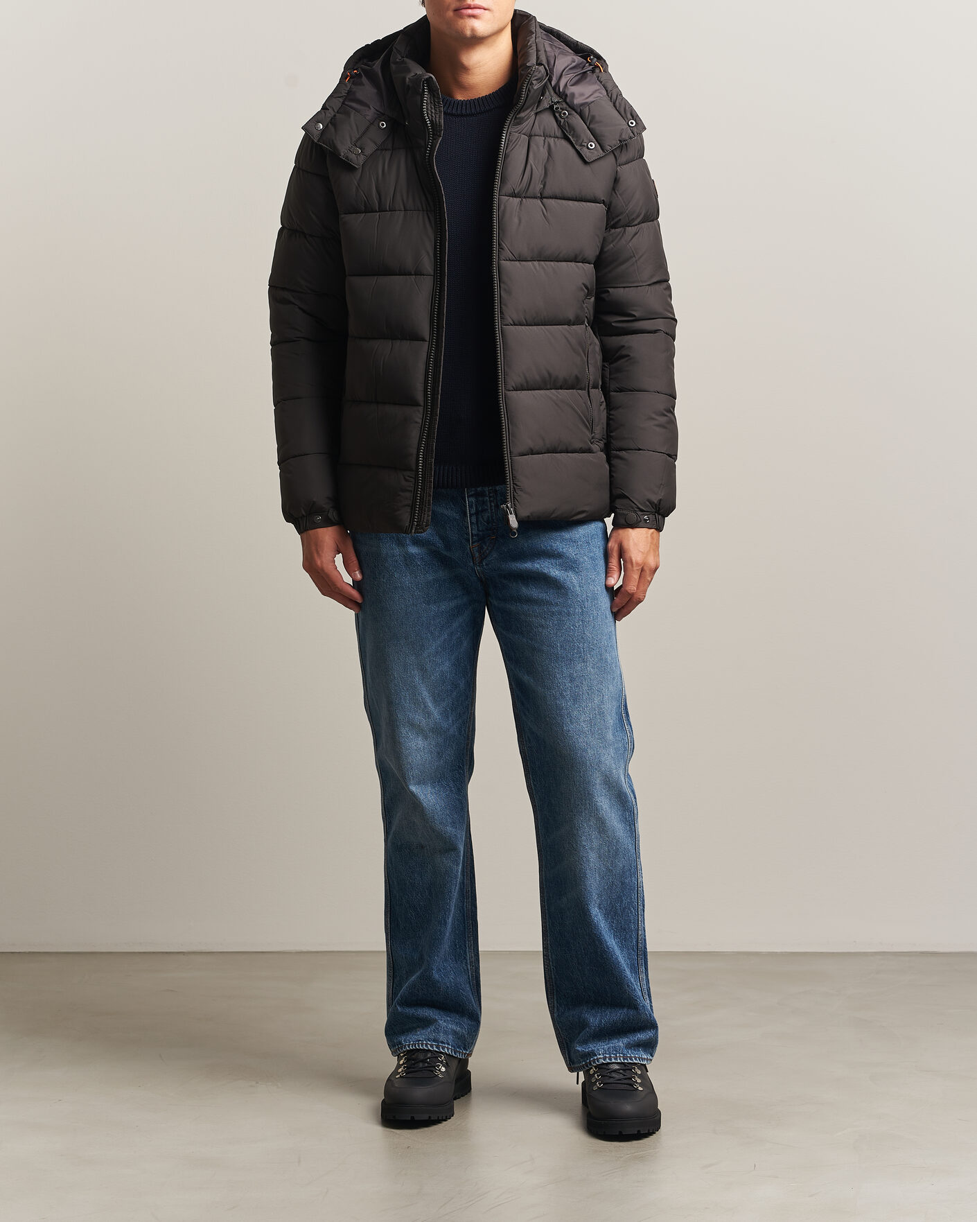 Herre | Jakker | Save The Duck | Boris Matt Padded Puffer Brown Black
