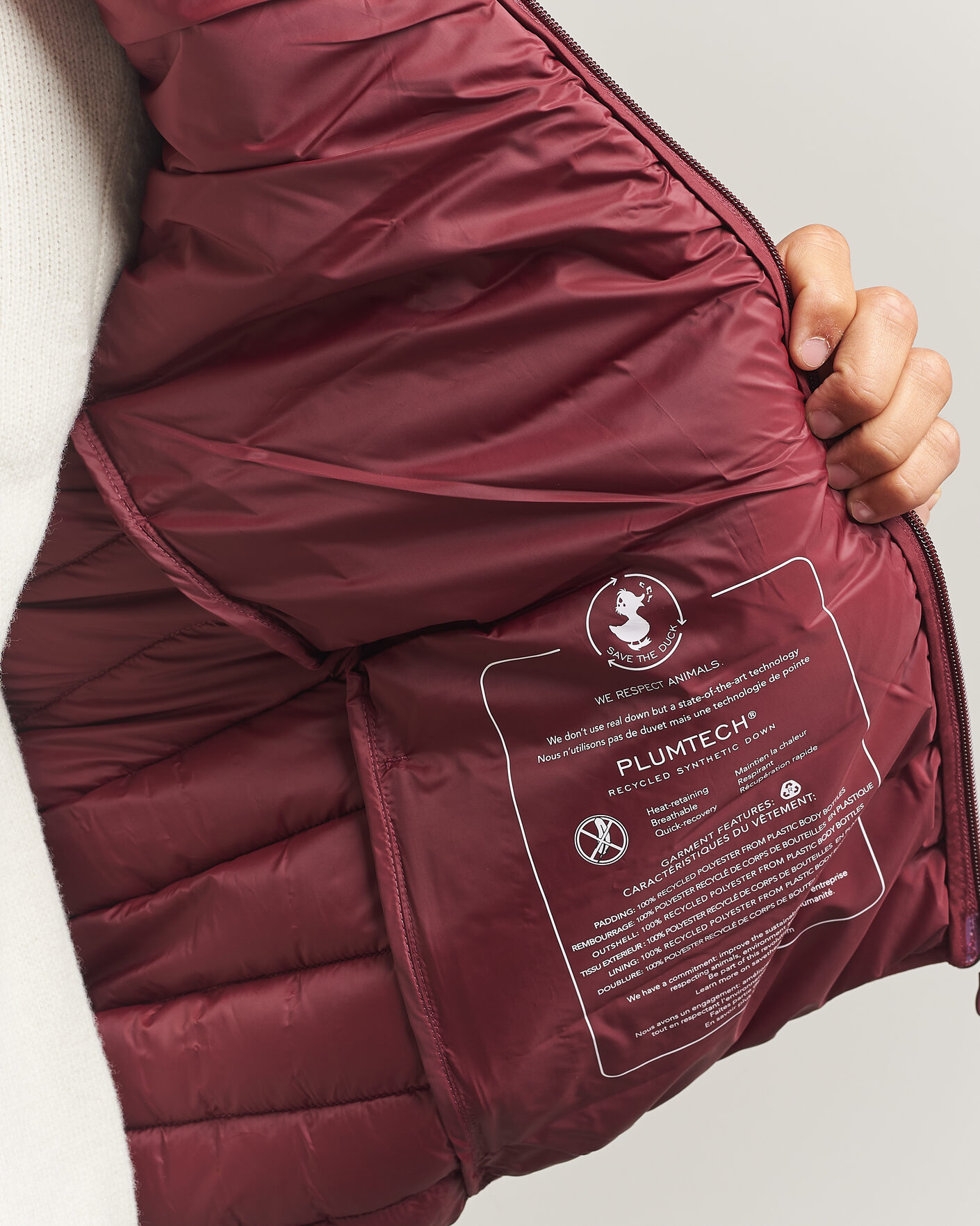 Herre | Vester | Save The Duck | Rhus Matt Lightweight Vest Wine Red