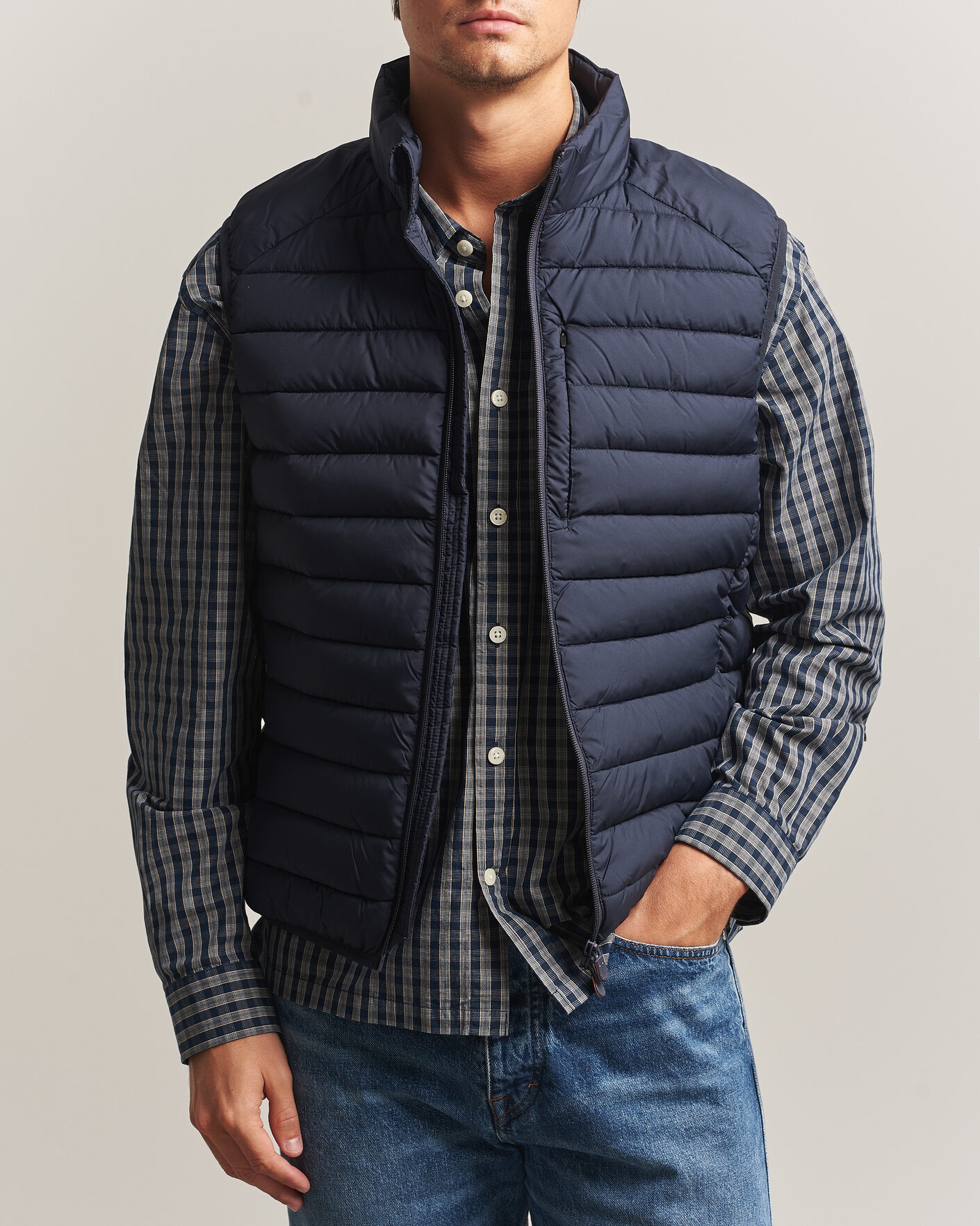 Herre | Vester | Save The Duck | Rhus Matt Lightweight Vest Blue Black