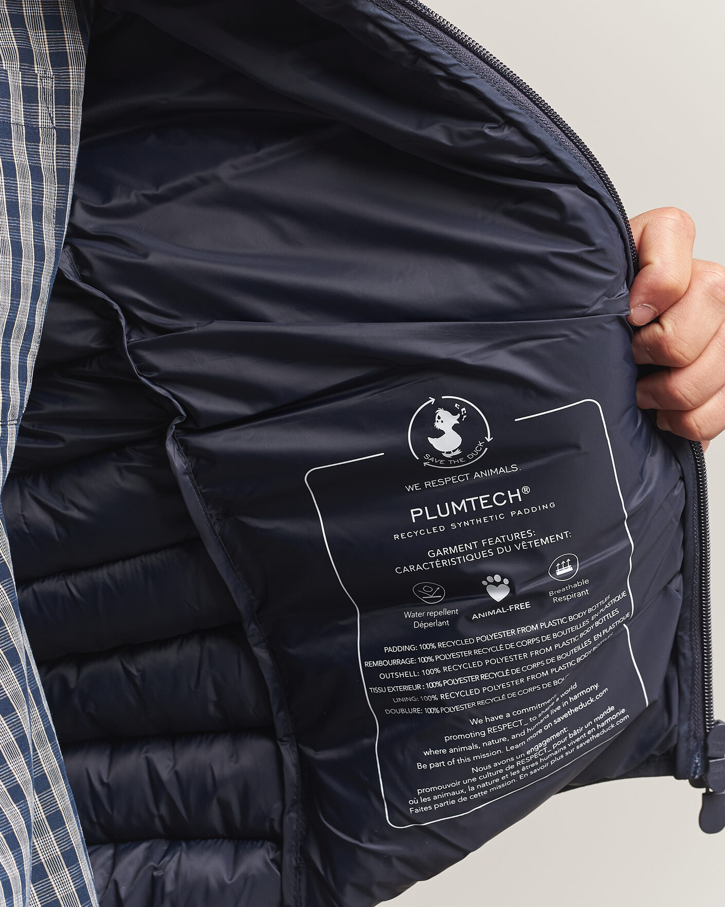 Herre | Vester | Save The Duck | Rhus Matt Lightweight Vest Blue Black