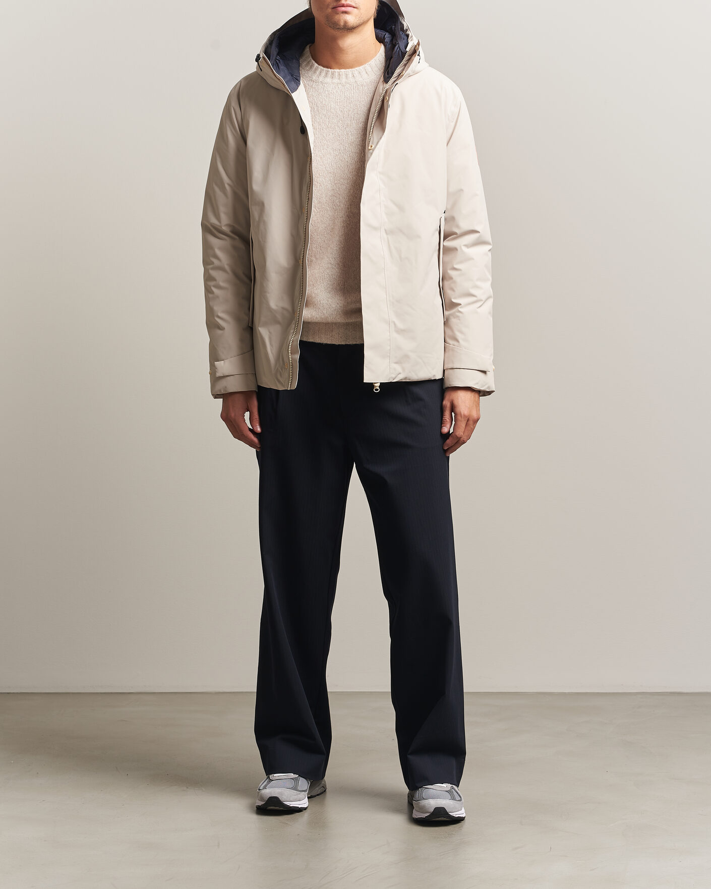 Herre | Jakker | Save The Duck | Arctic Gasparo Hooded Down Jacket Shore Beige